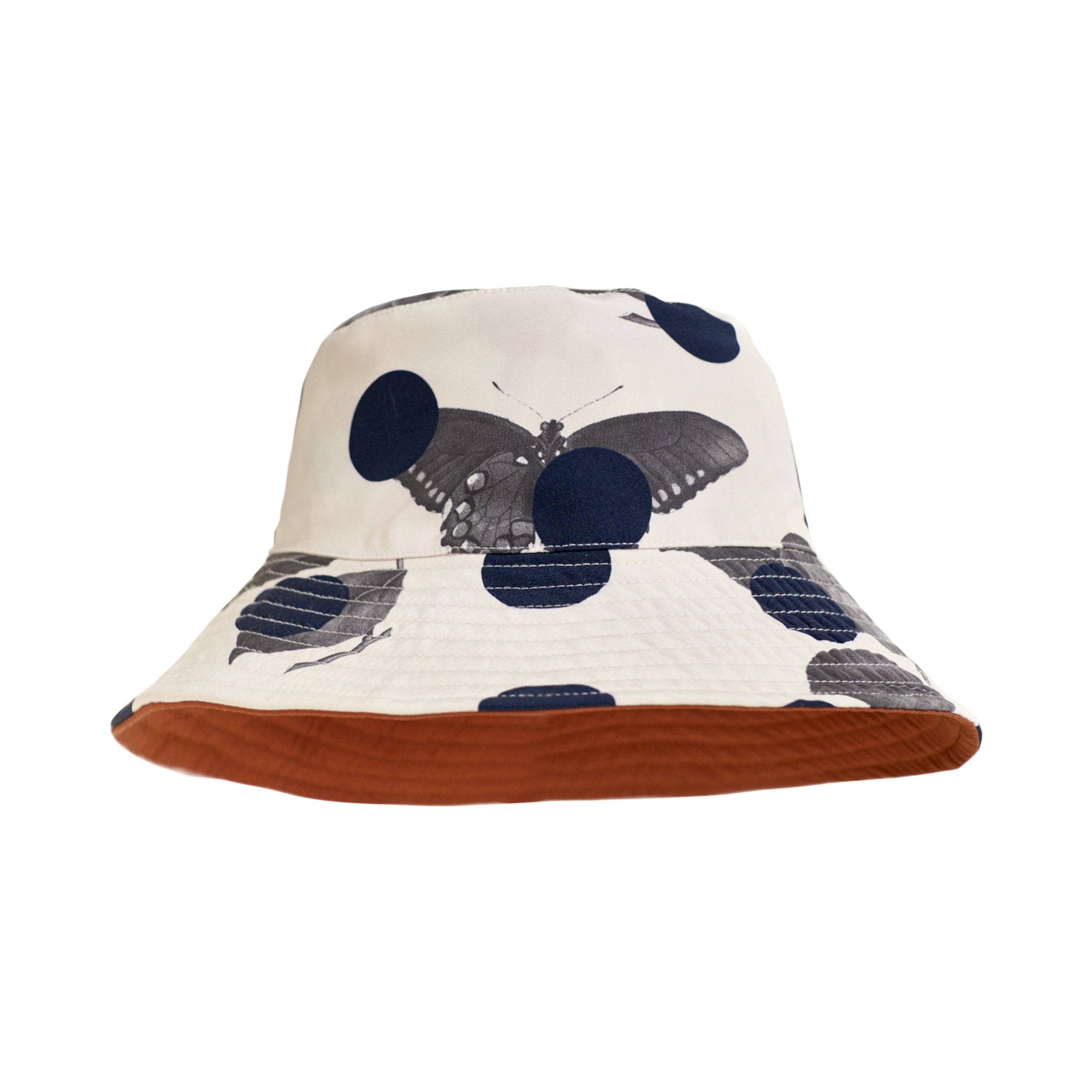 "Noir Floral" Reversible  Bucket Hat