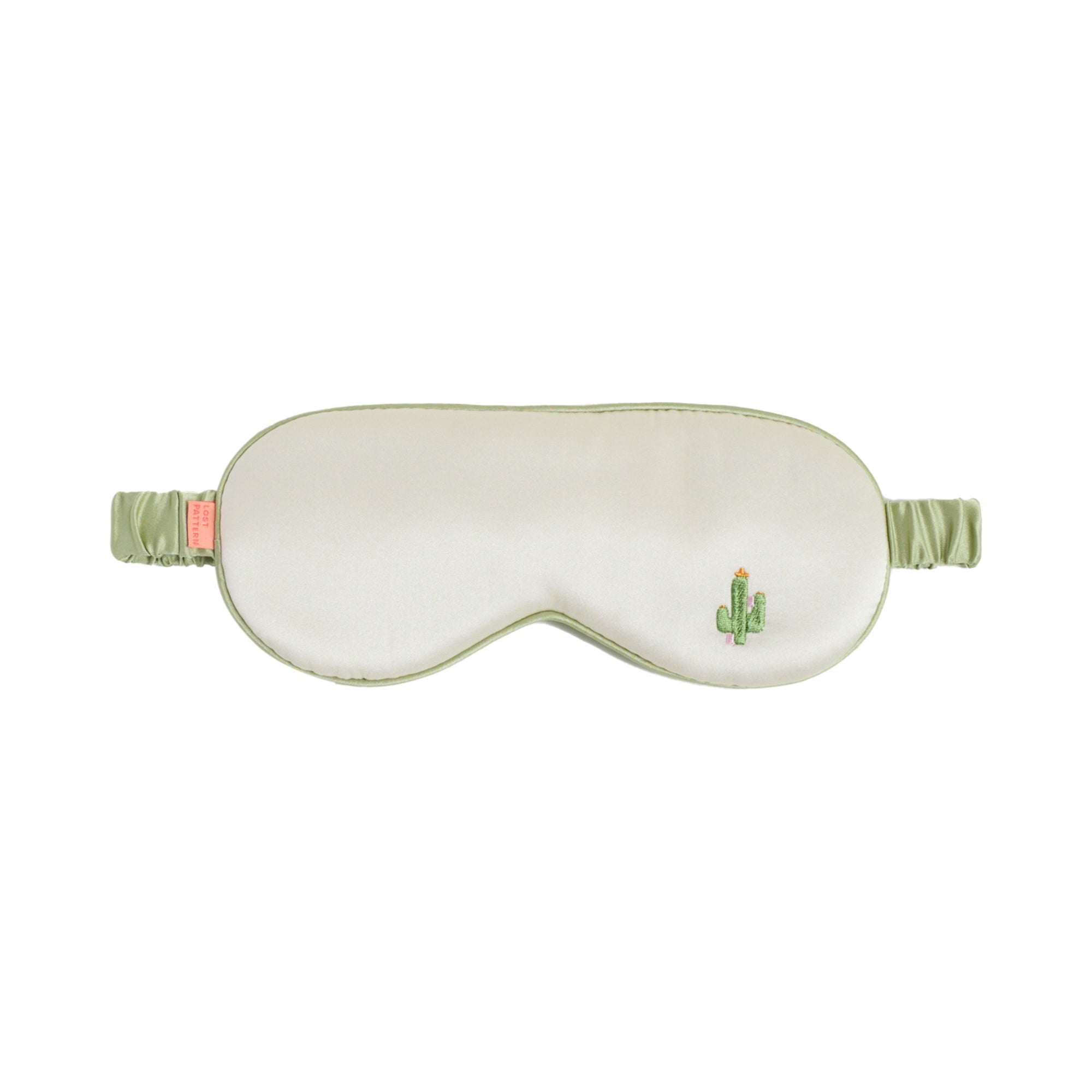 “Cactus" Silk Sleep Eye Mask - Beige