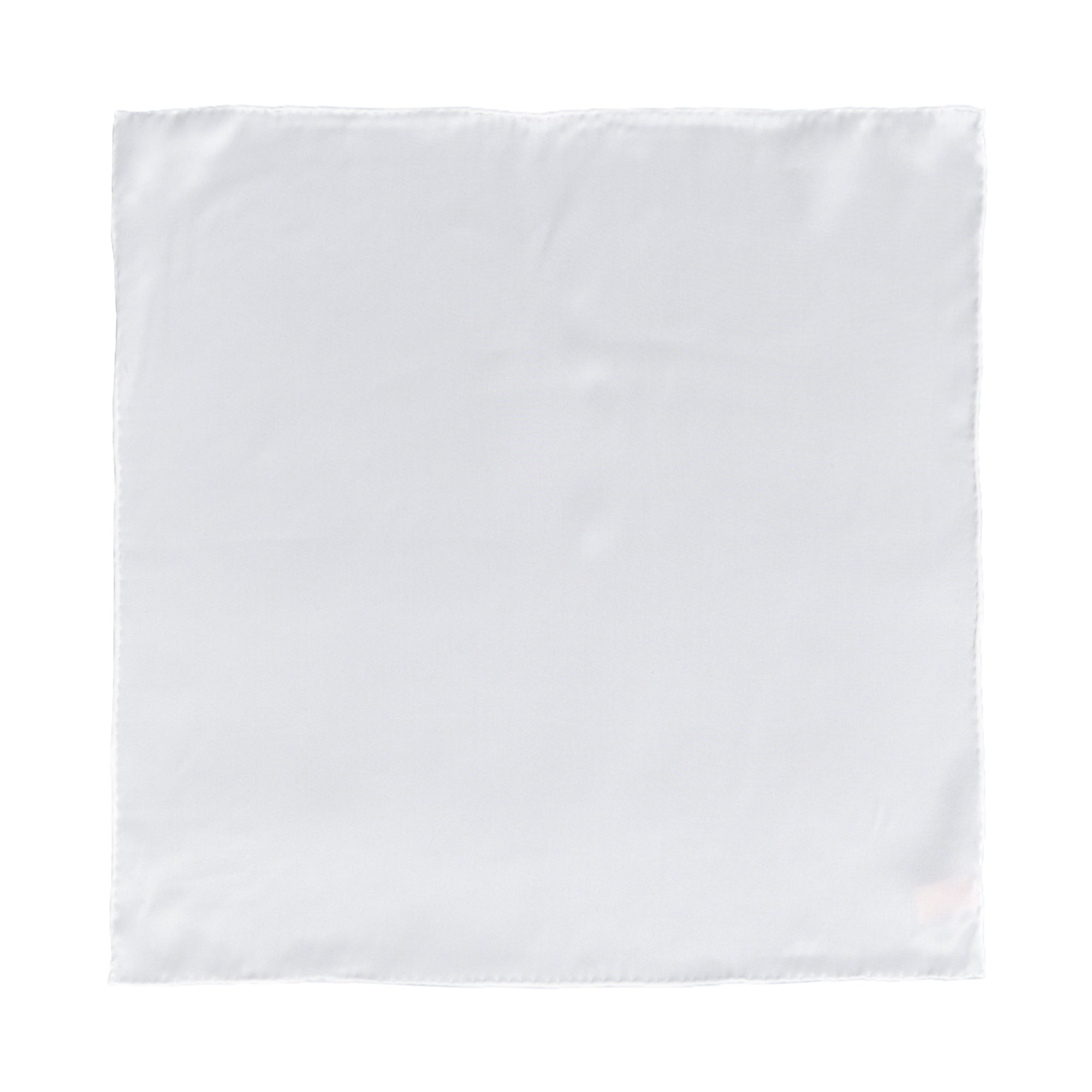 "Dapper Fold" Silk Pocket Square - White