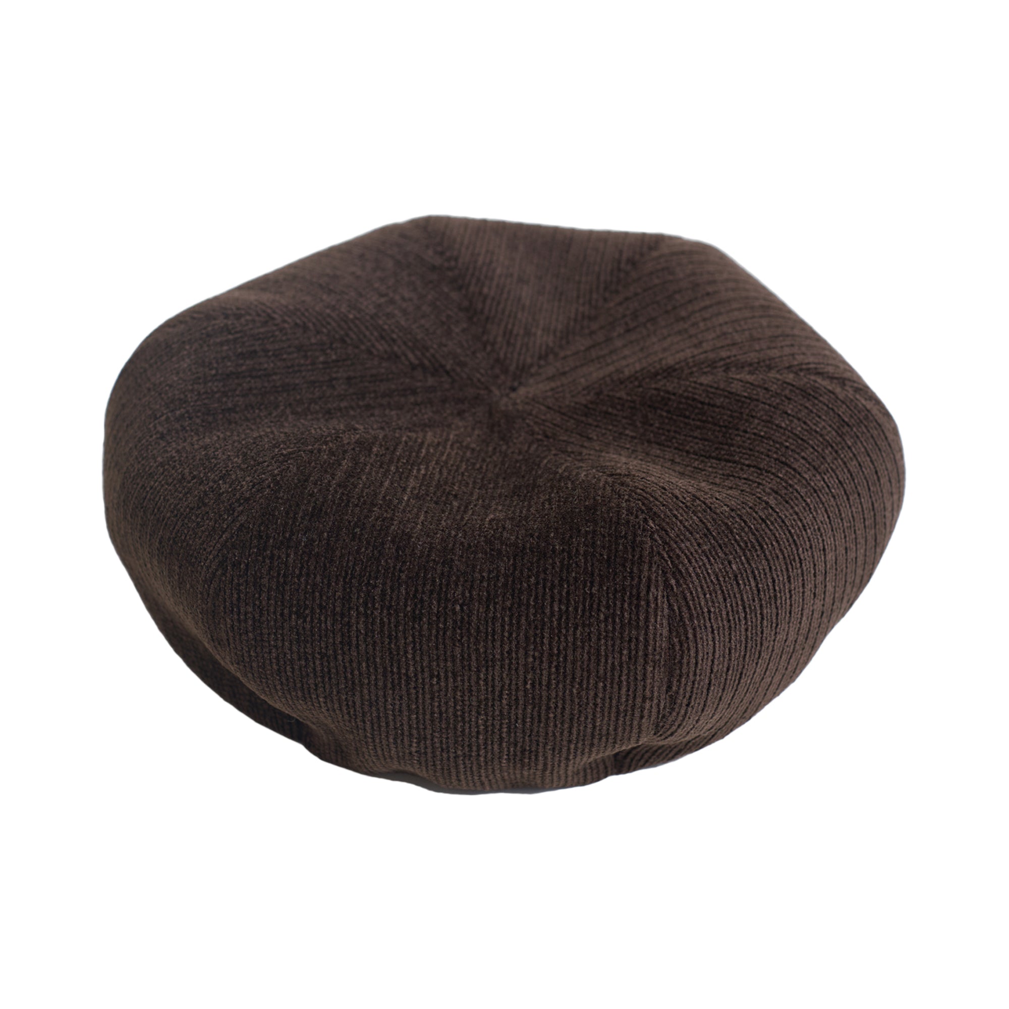 "Velvet Cloud" Beret Hat - Chocolate - Chocolate - LOST PATTERN Cashmere