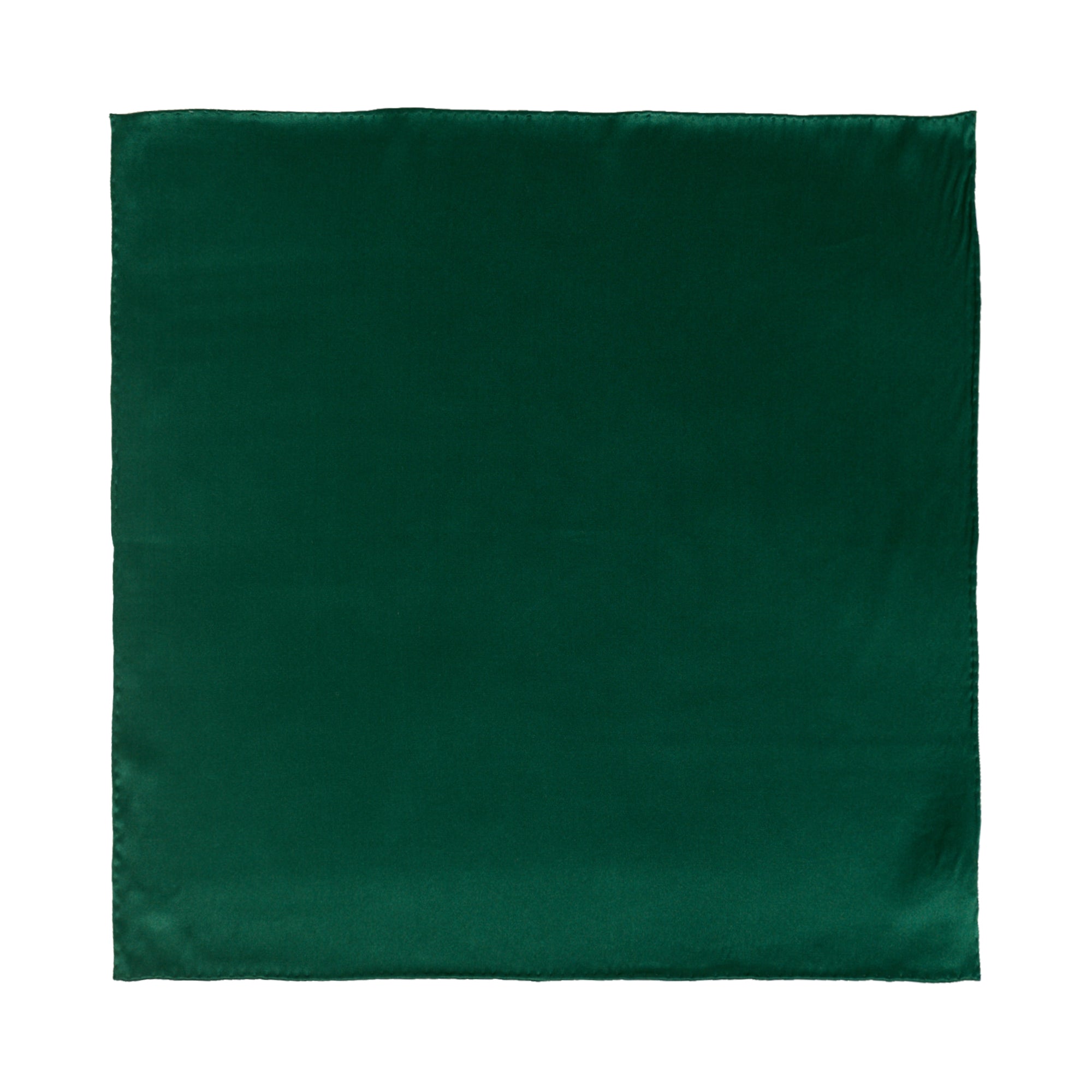 "Dapper Fold" Silk Pocket Square - Deep Green