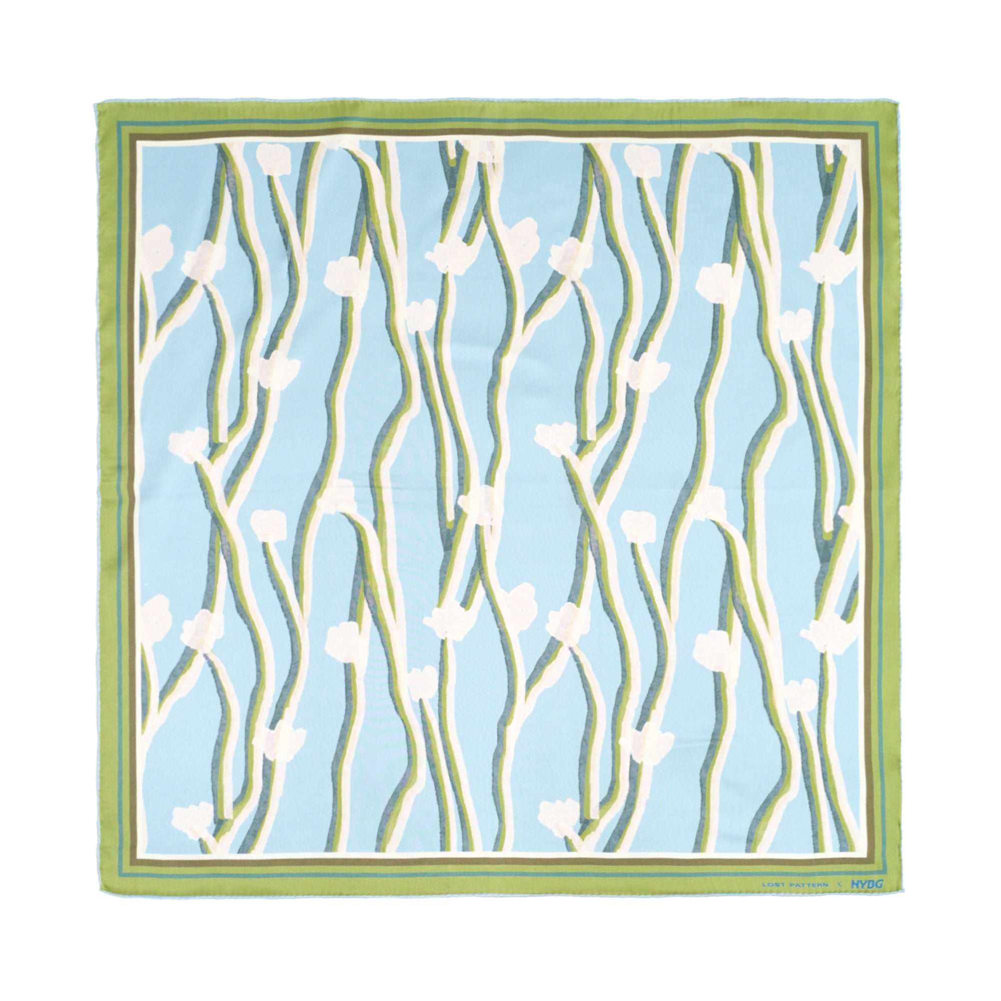 Lost Pattern x NYBG "Desert Lily" Silk Bandana Scarf