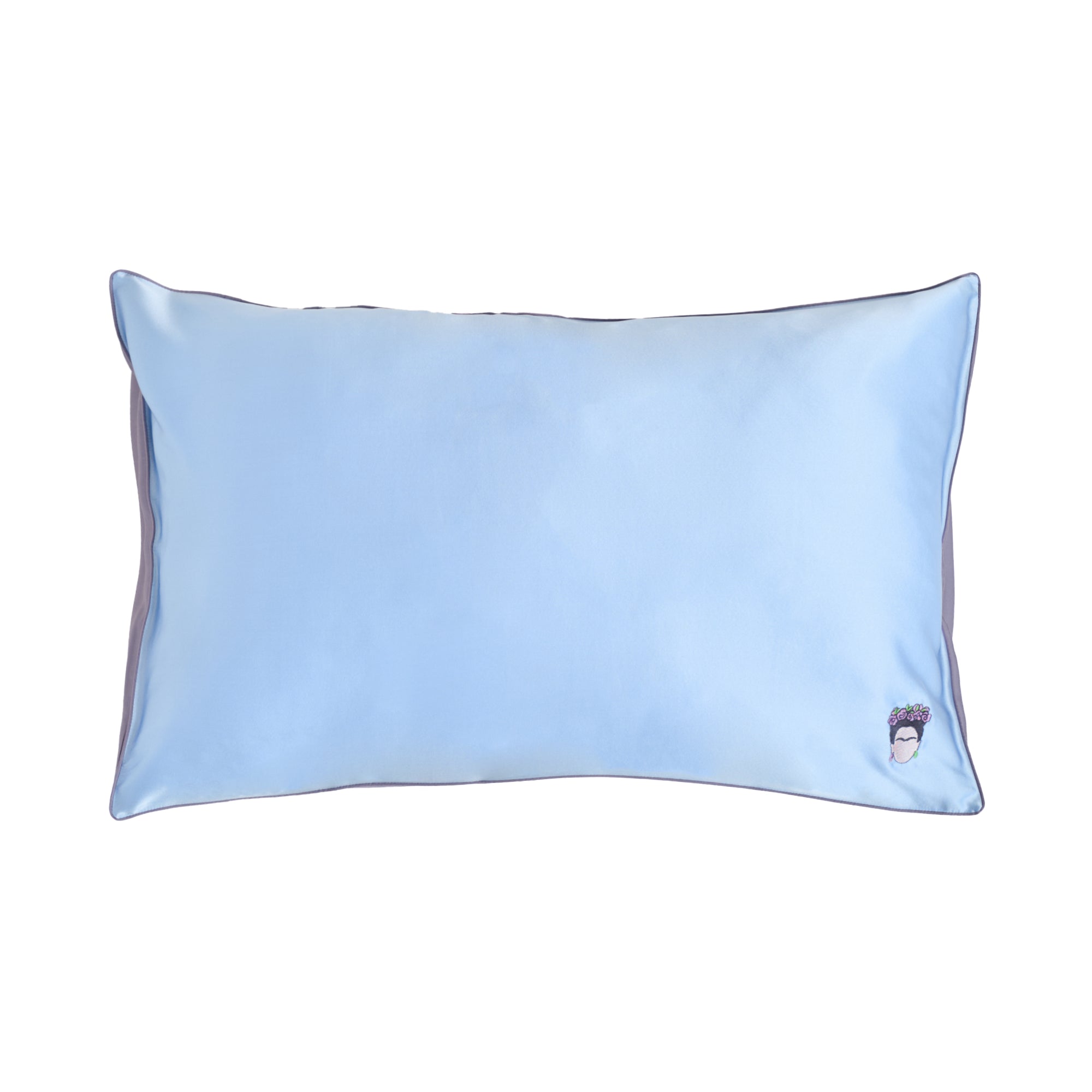 "Frida" Silk Pillowcase - Blue