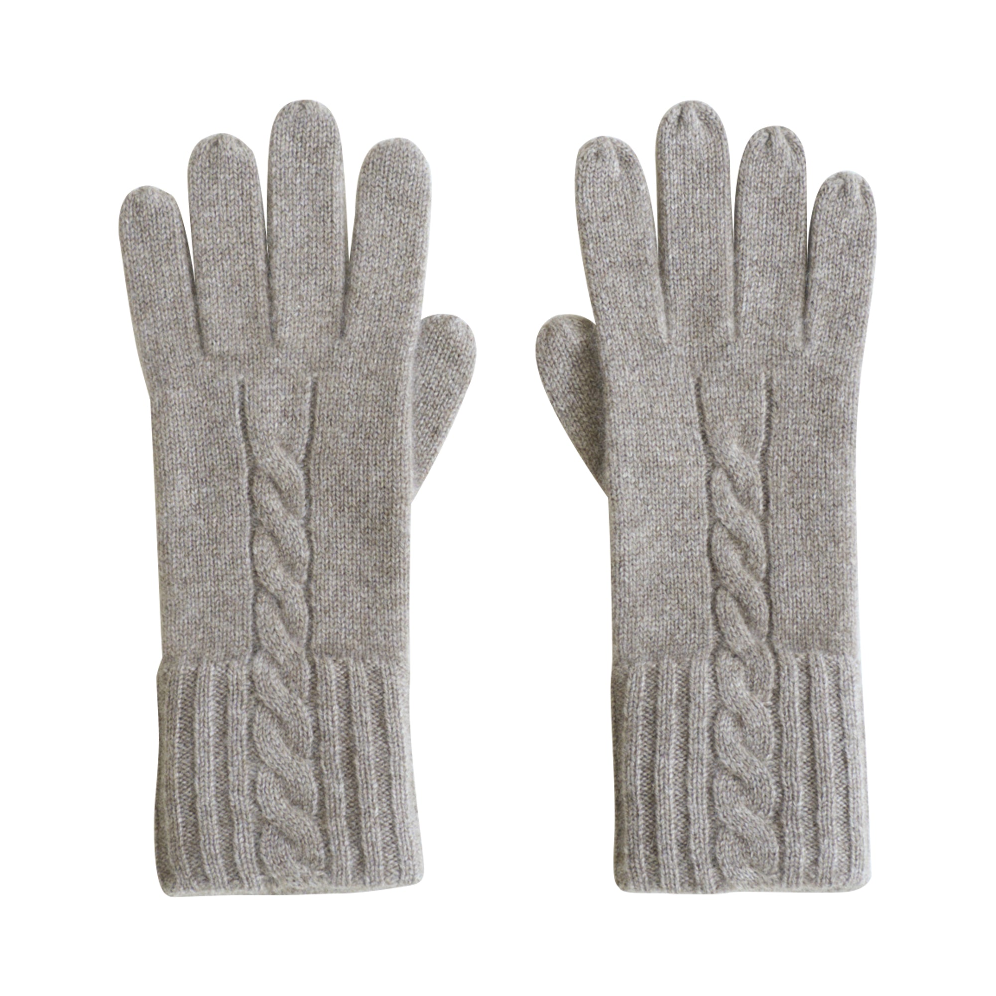 "Warmth Whisper" Cashmere Gloves - Oatmeal