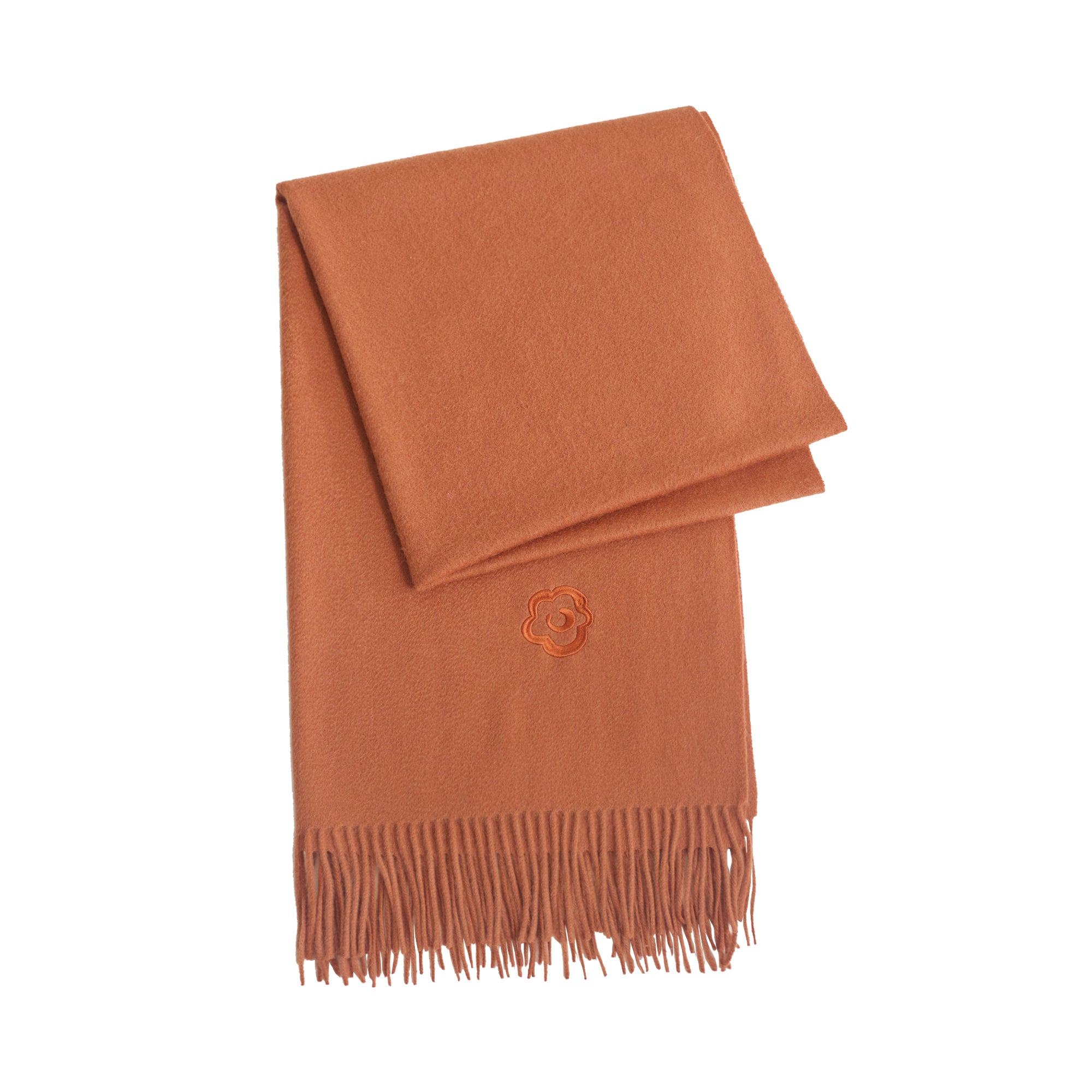 "The Big Shawl" Oversized Cashmere Wrap - Caramel - Caramel - LOST PATTERN Cashmere