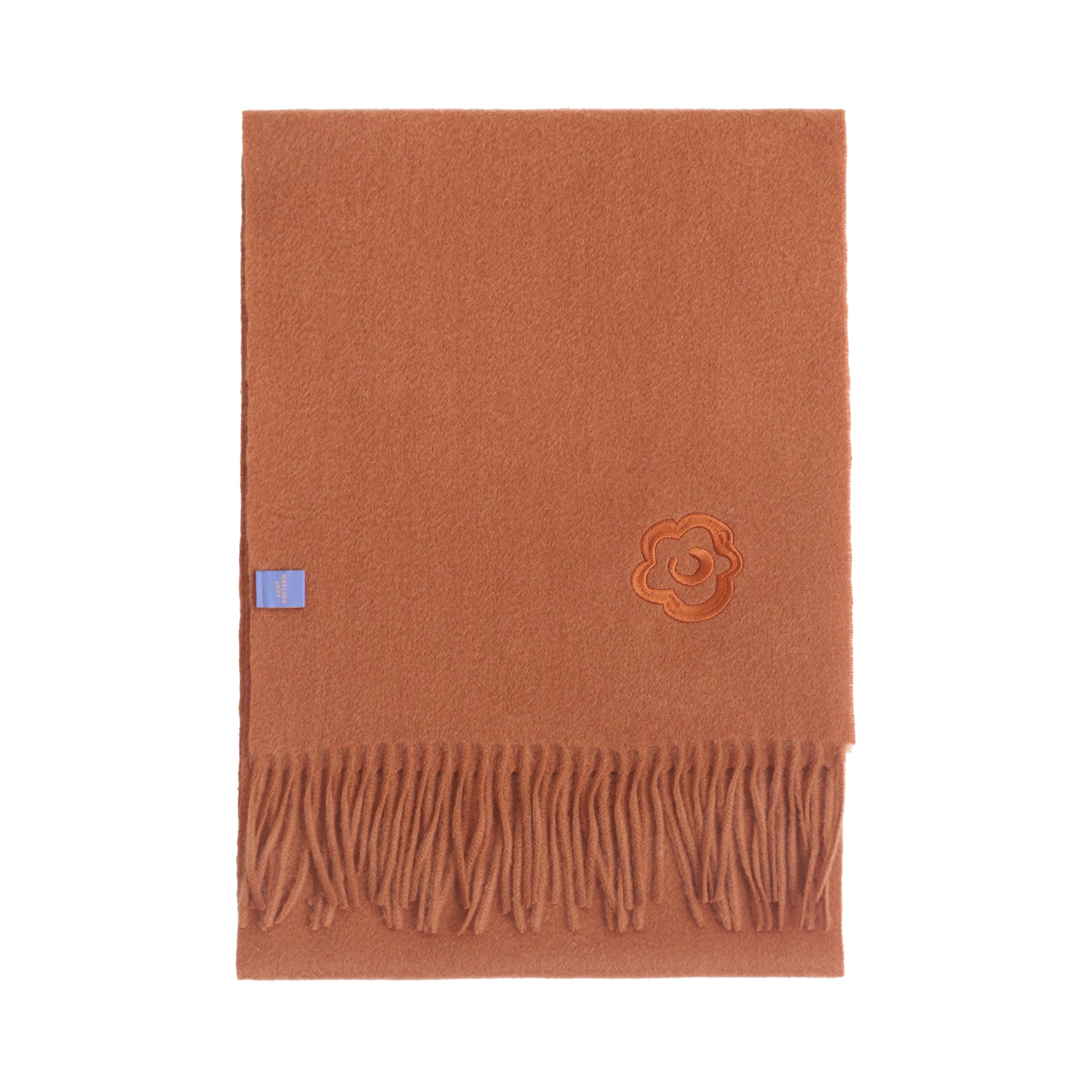 "Lost in Warmth" Classic Cashmere Scarf - Caramel - Caramel - LOST PATTERN Cashmere
