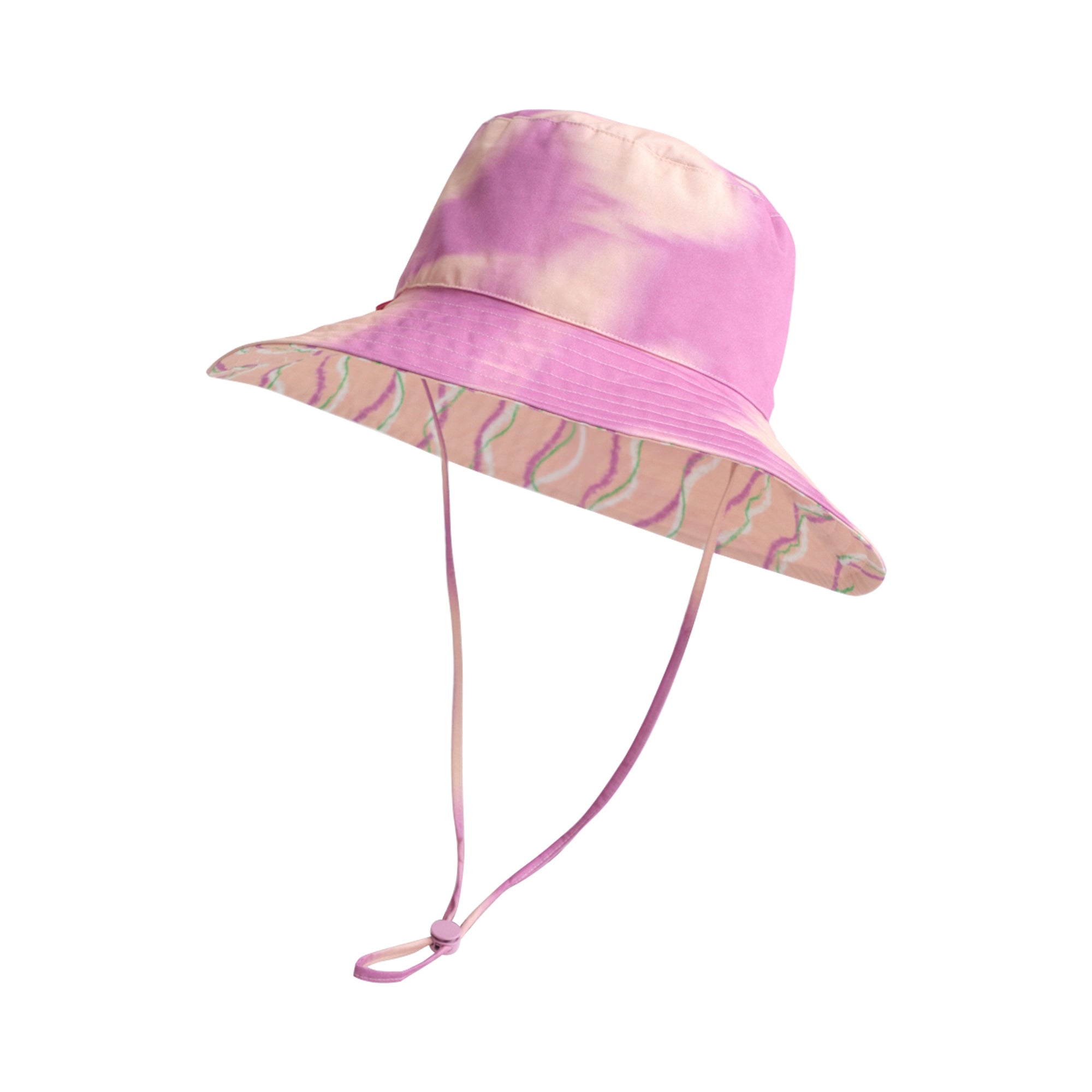 FRIDA x LOST PATTERN "Frida's Dream" Cotton Reversible Sun Hat - Pink