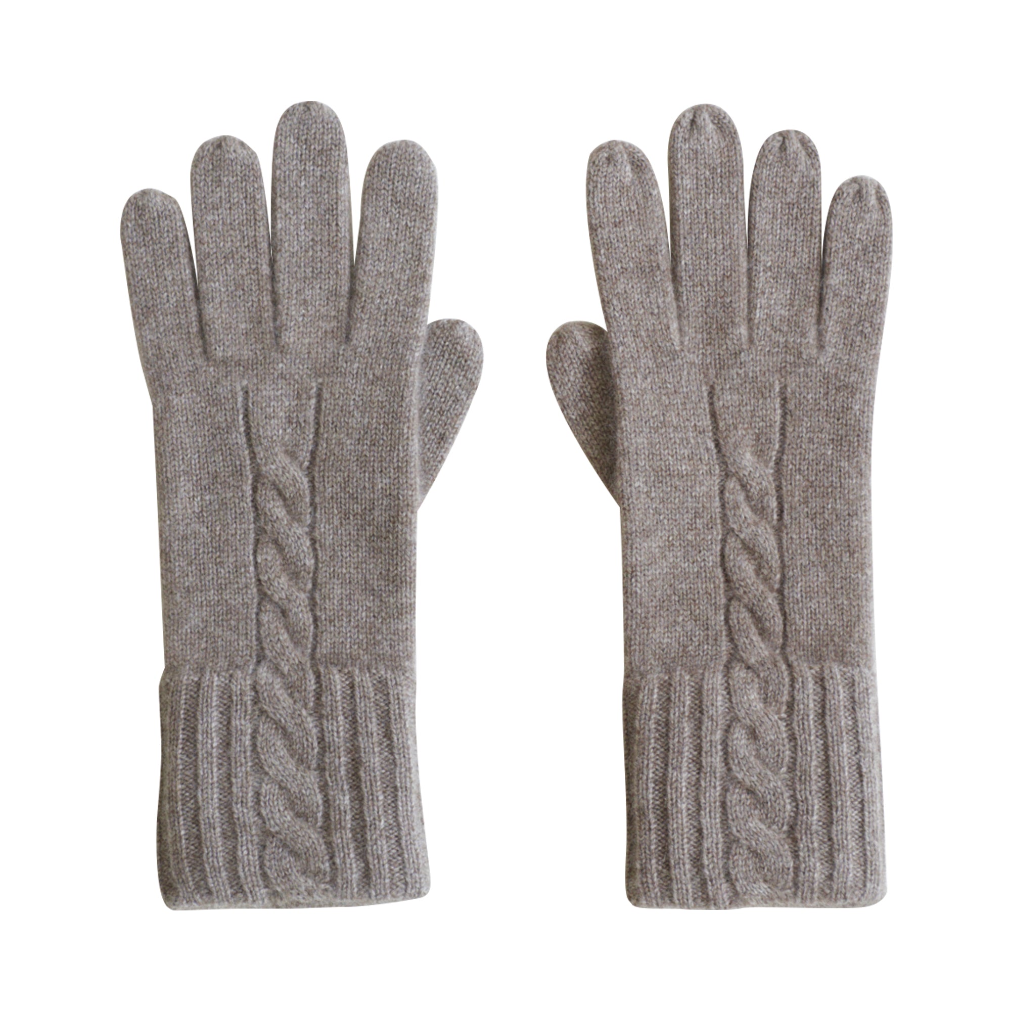 "Warmth Whisper" Cashmere Gloves - Oatmeal