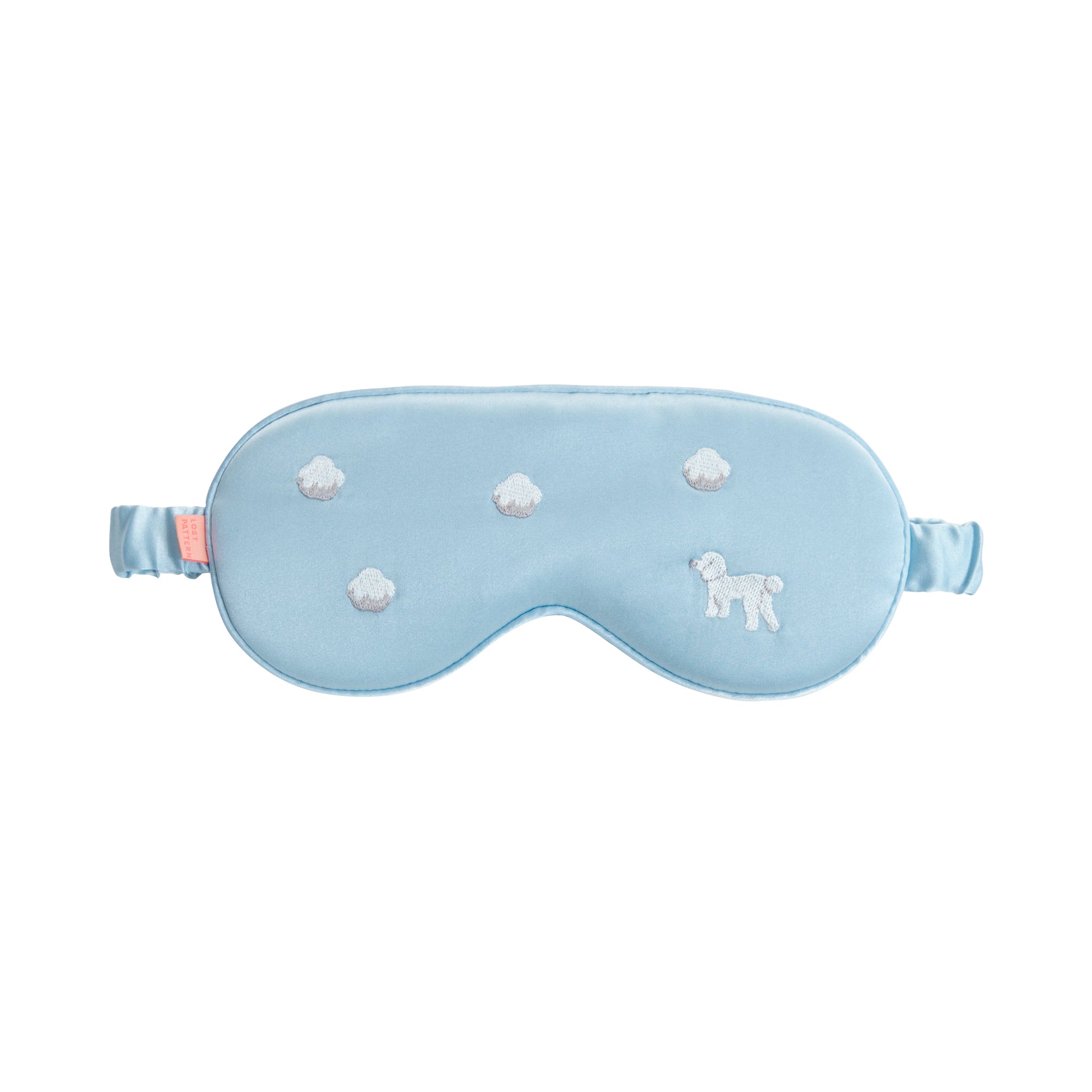 "Pan Pan" Silk Sleep Eye Mask - Sky Blue - LOST PATTERN Eye Masks