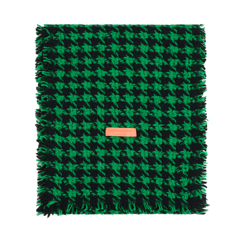 Sciarpa Uomo In Misto Cashmere 180cm – Classica A Quadri Houndstooth Per Affari E Tempo Libero