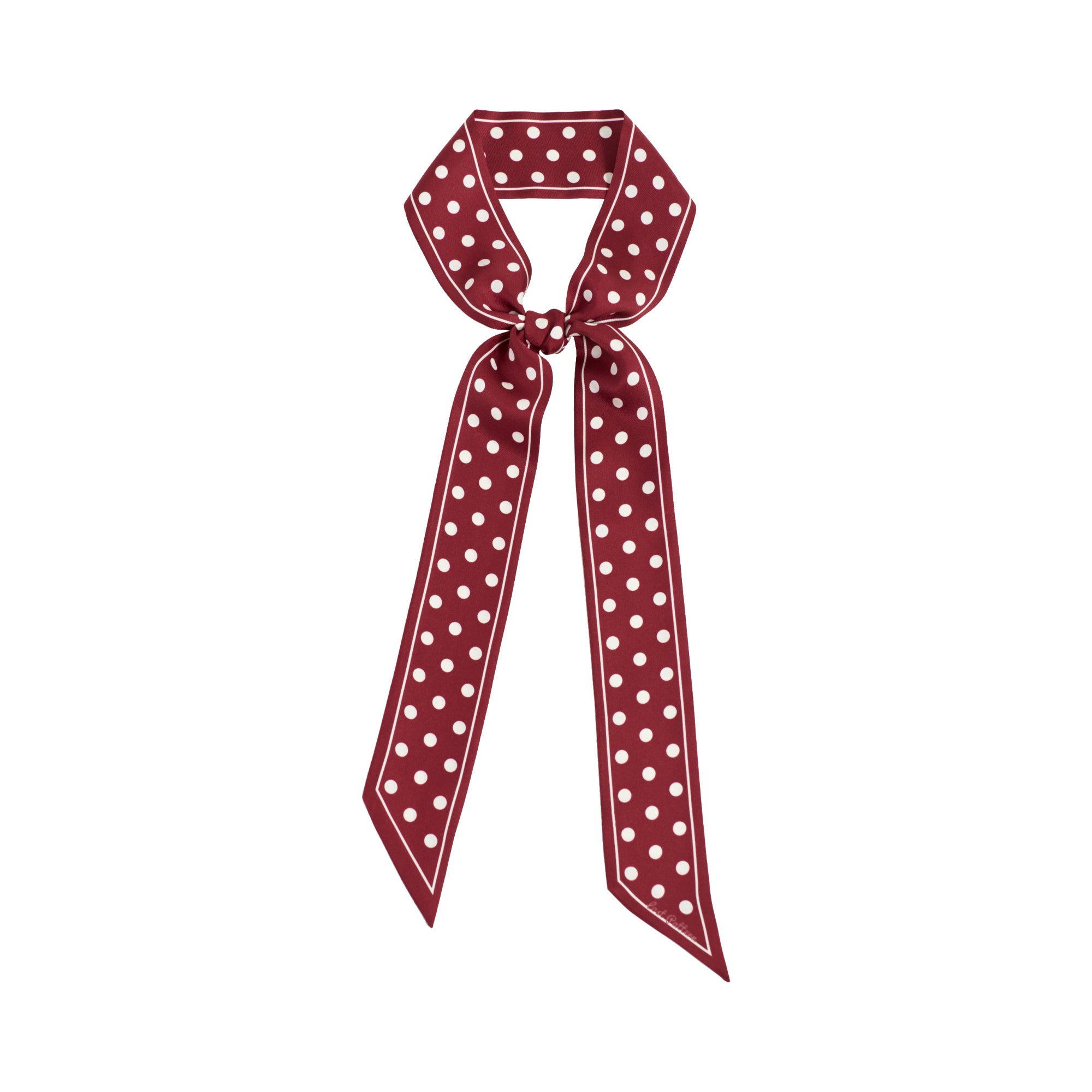 Bohemian Wide Scarf in Maroon & White Polka Dot | Soho Scarves Bohemian Wide Scarf in Maroon & White Polka Dot | Soho Scarves