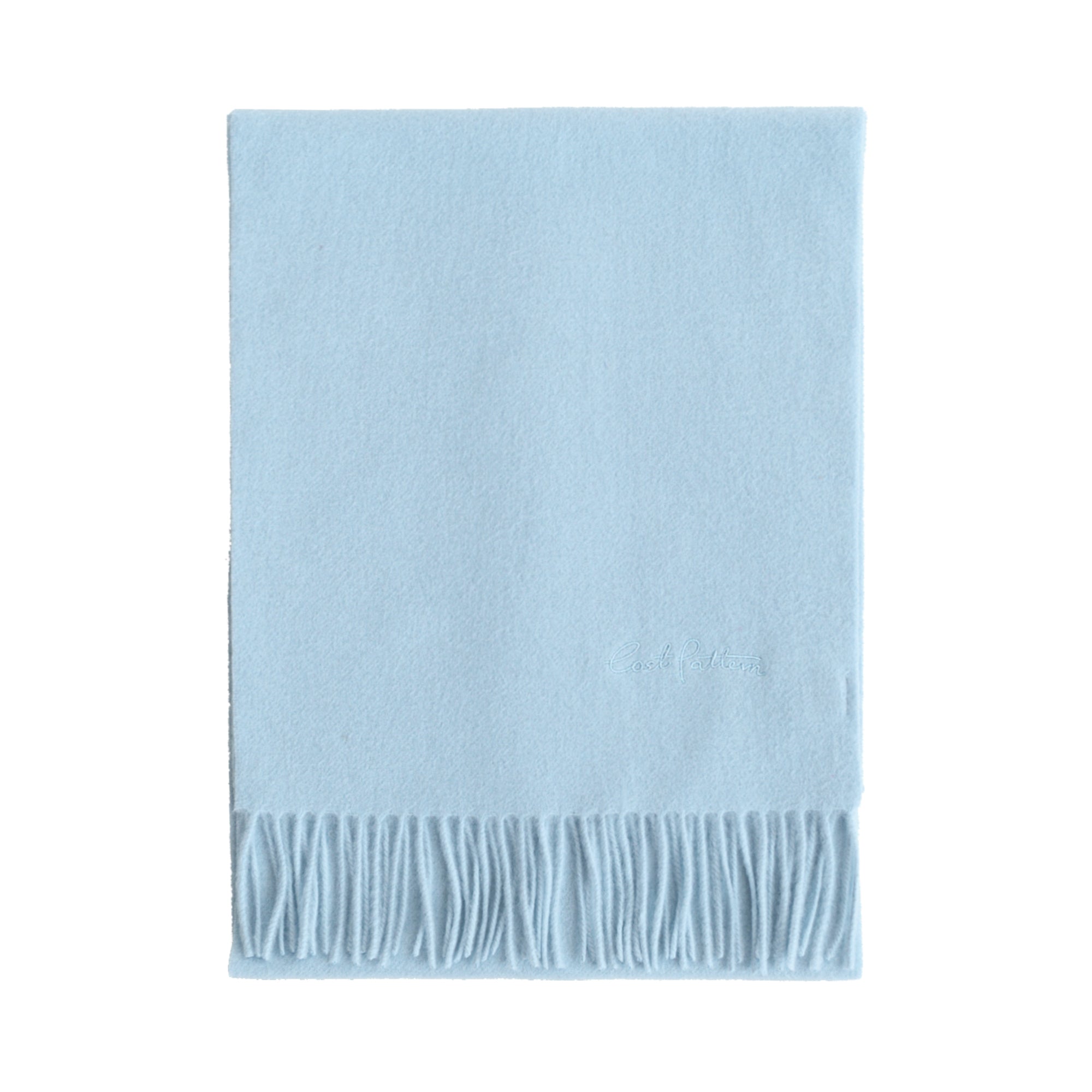 "Lost in Warmth" Classic Cashmere Scarf - Light Blue