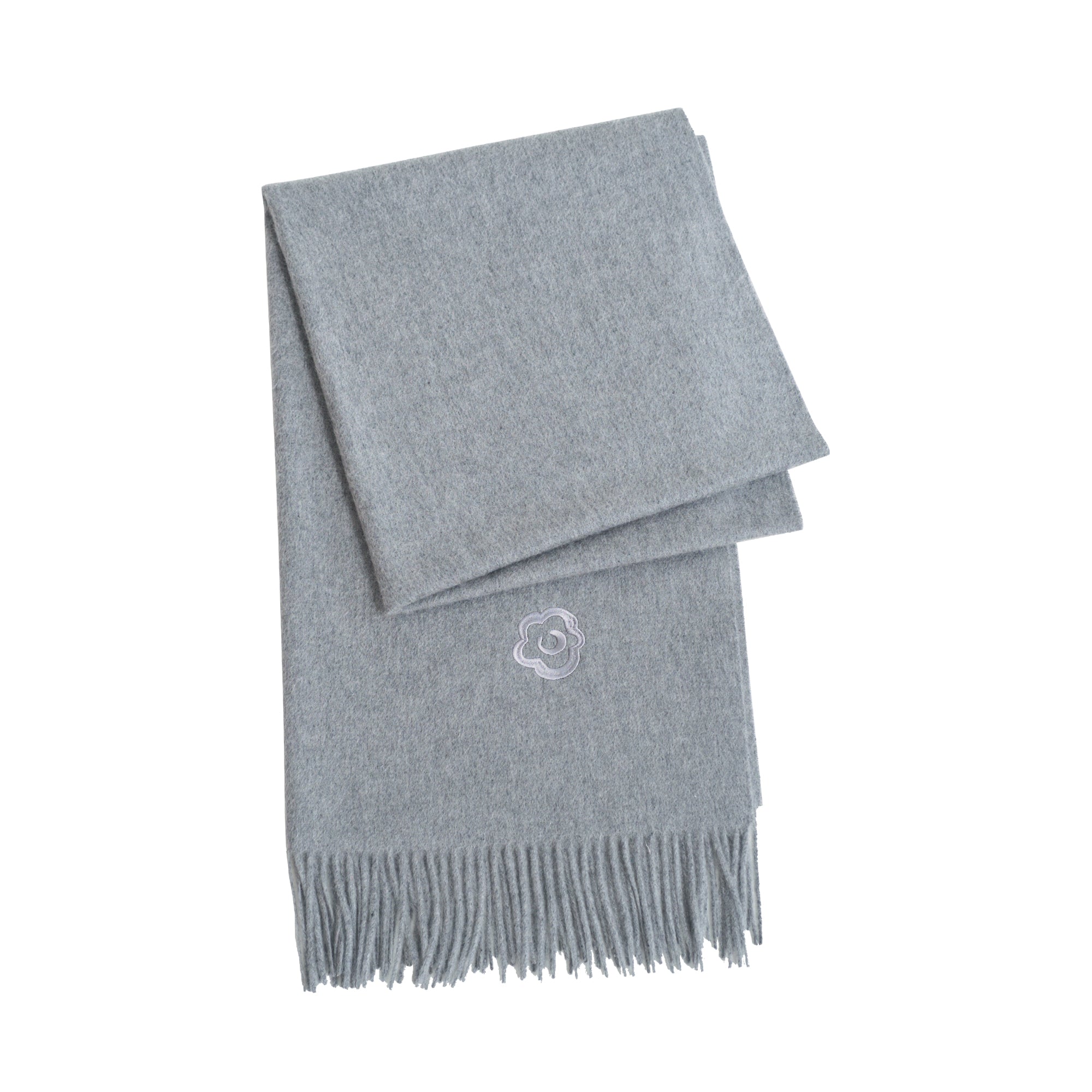 "The Big Shawl" Oversized Cashmere Wrap - Gray Melange - Gray Melange - LOST PATTERN Cashmere