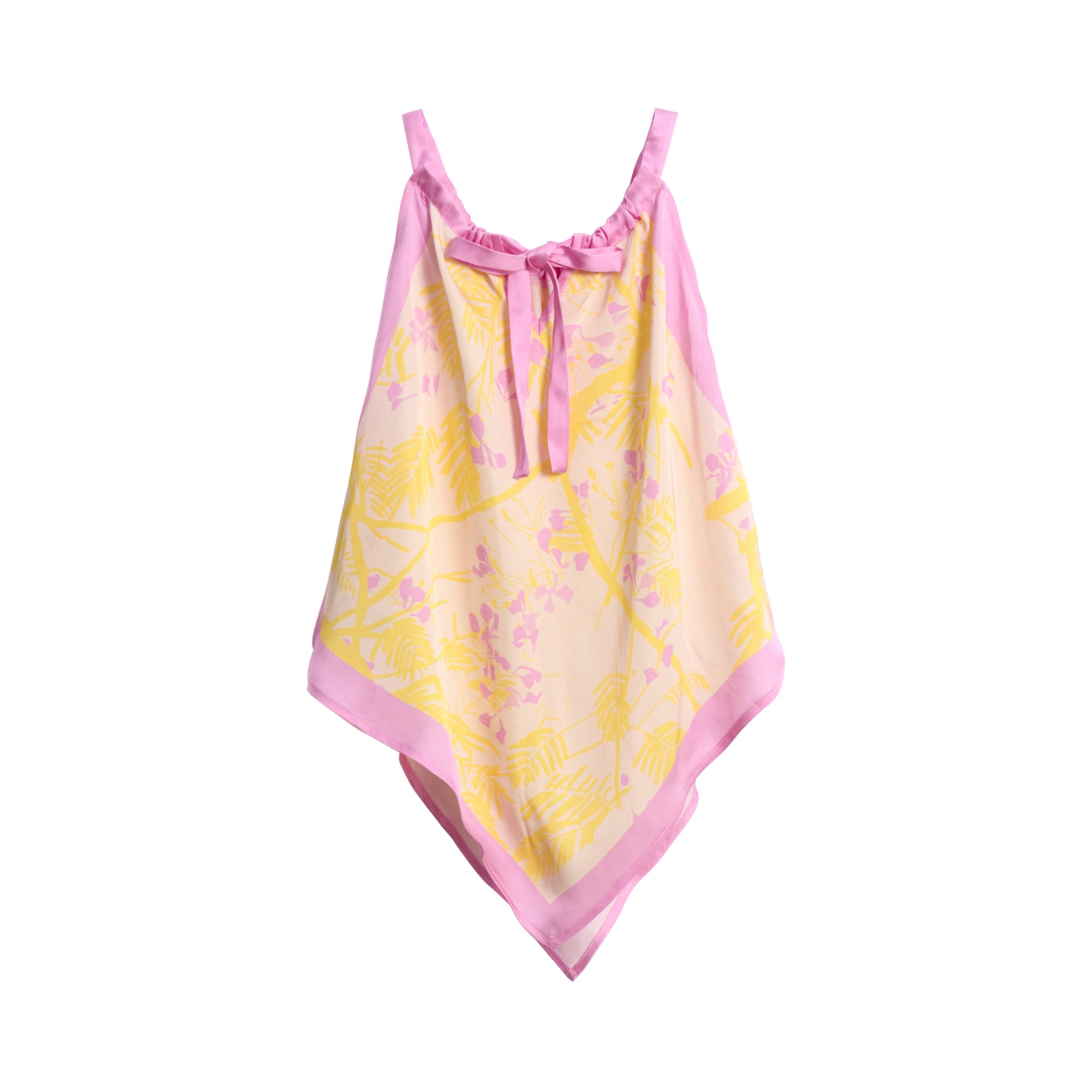 “Coco Dream” Halter Scarf Top - Yellow