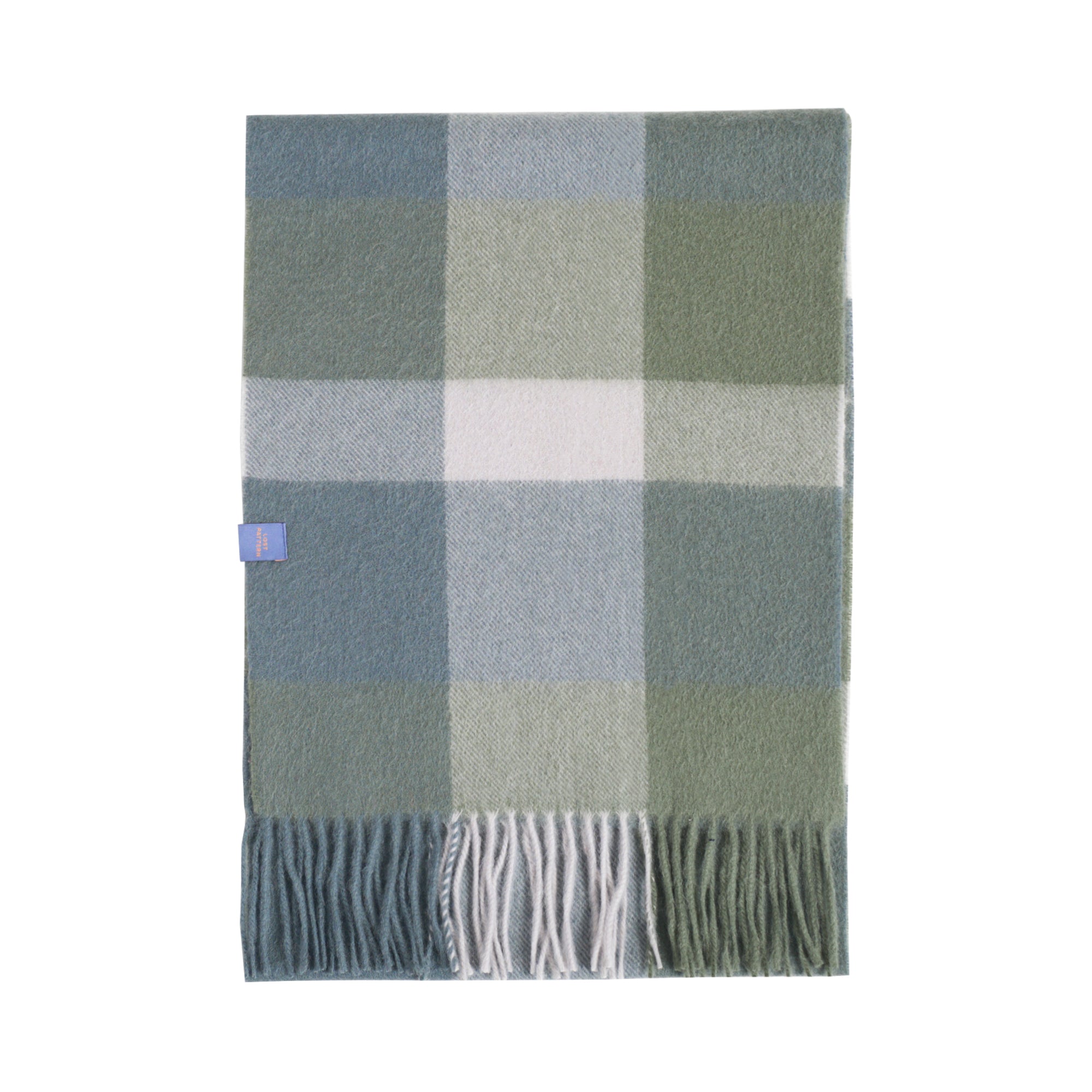 "Plaid" Cashmere Scarf - Green