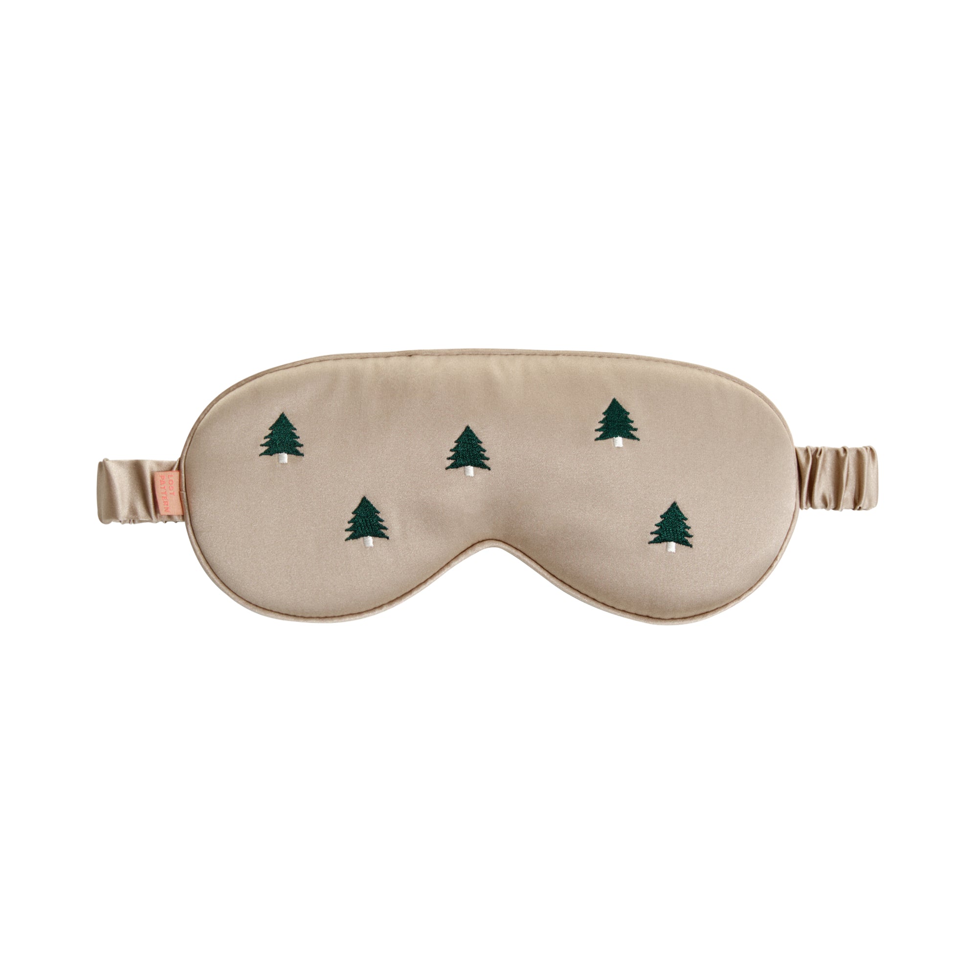 "Evergreen" Silk Sleep Eye Mask - Khaki - LOST PATTERN Eye Masks