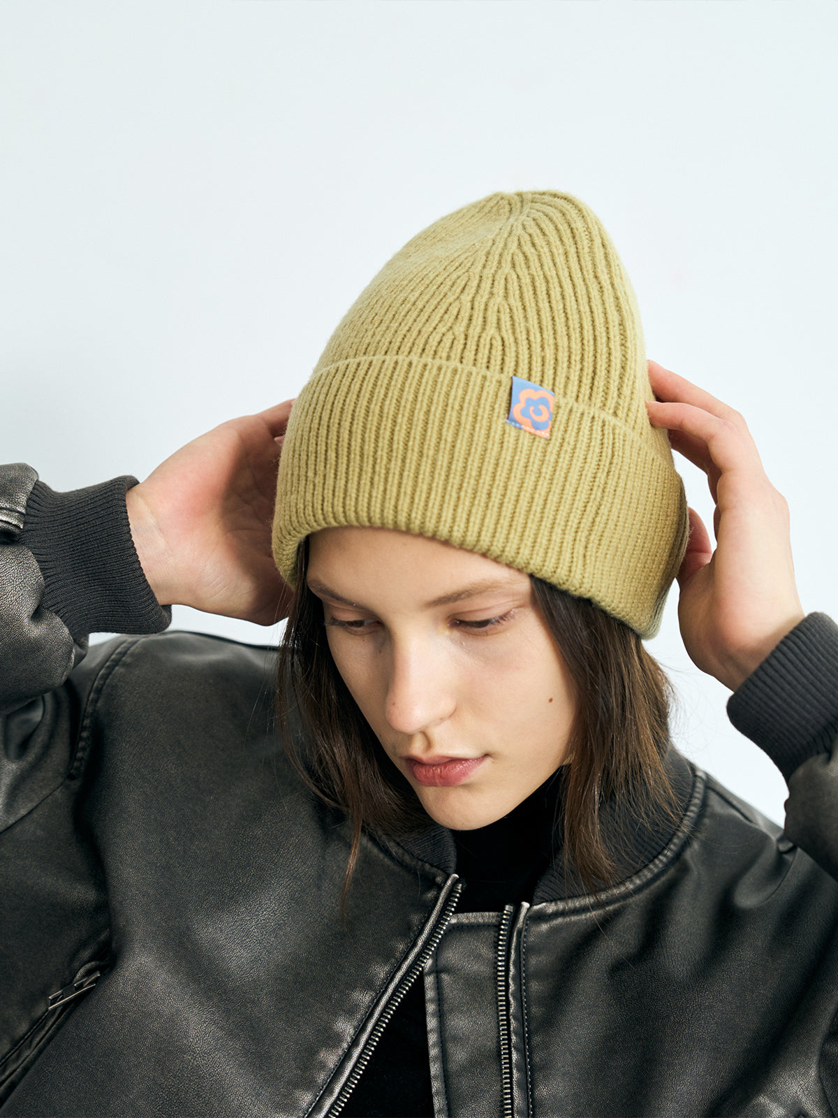 "Extra Fine Marino" Wool Knit Beanie Hat - Saige - LOST PATTERN Cashmere