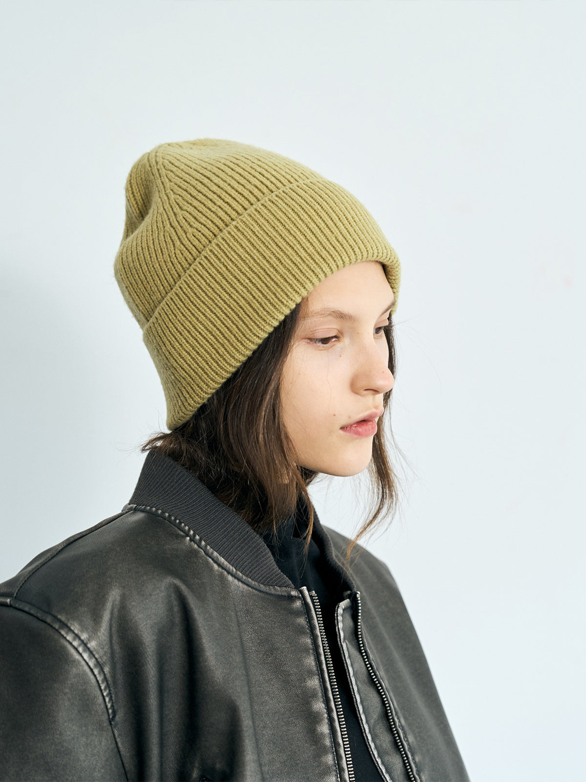 "Extra Fine Marino" Wool Knit Beanie Hat - Saige - LOST PATTERN Cashmere