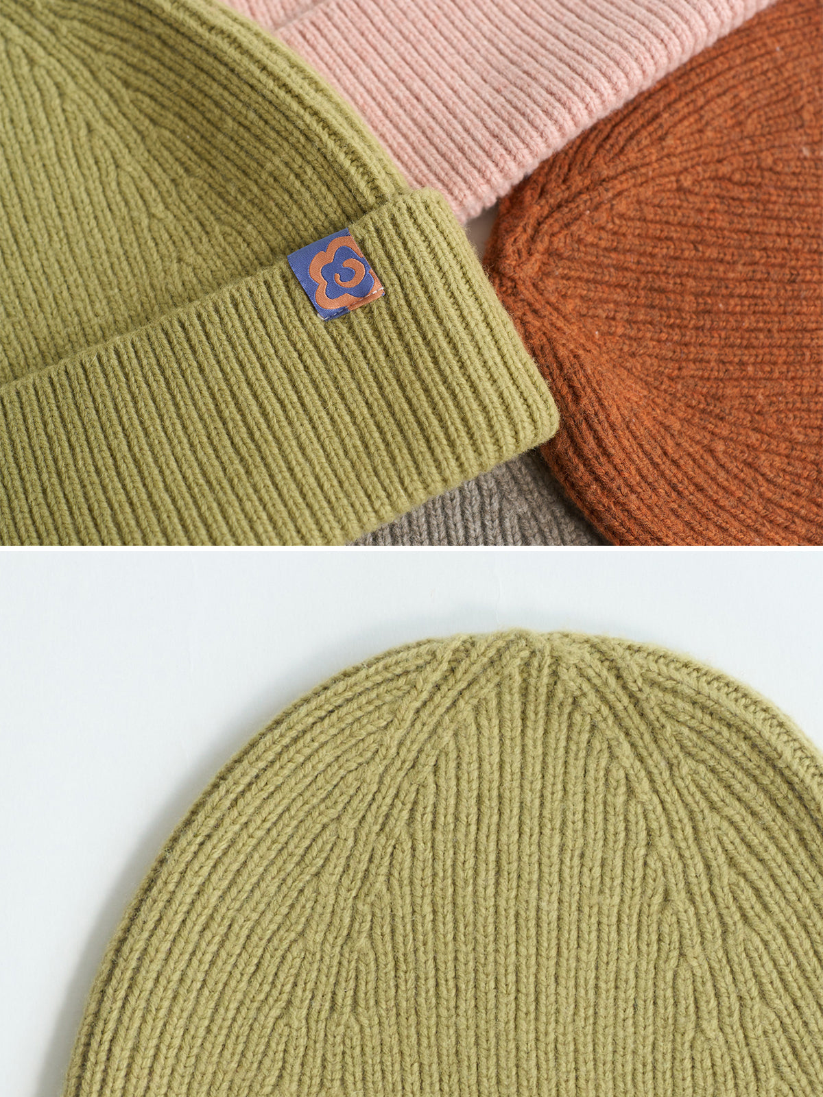 "Extra Fine Marino" Wool Knit Beanie Hat - Saige - LOST PATTERN Cashmere