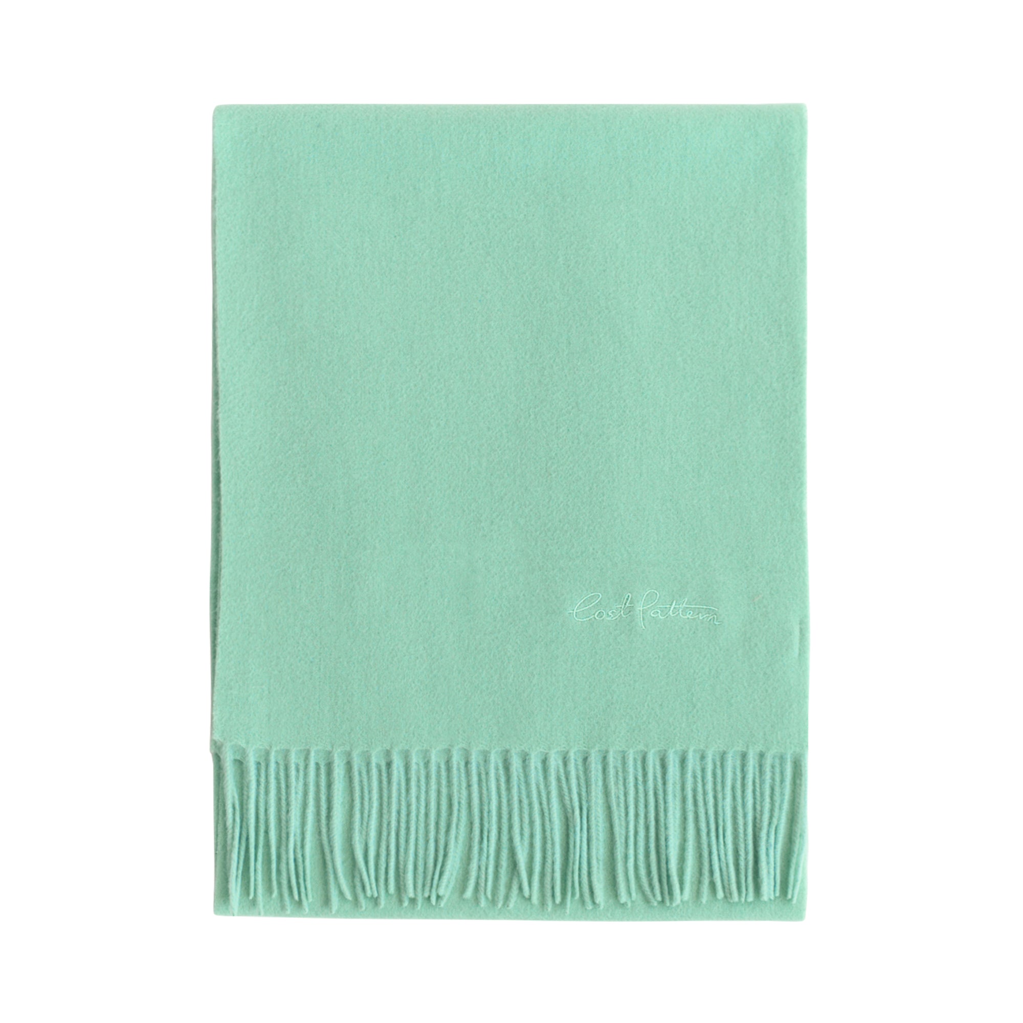 "Lost in Warmth" Classic Cashmere Scarf - Green - Green - LOST PATTERN Cashmere