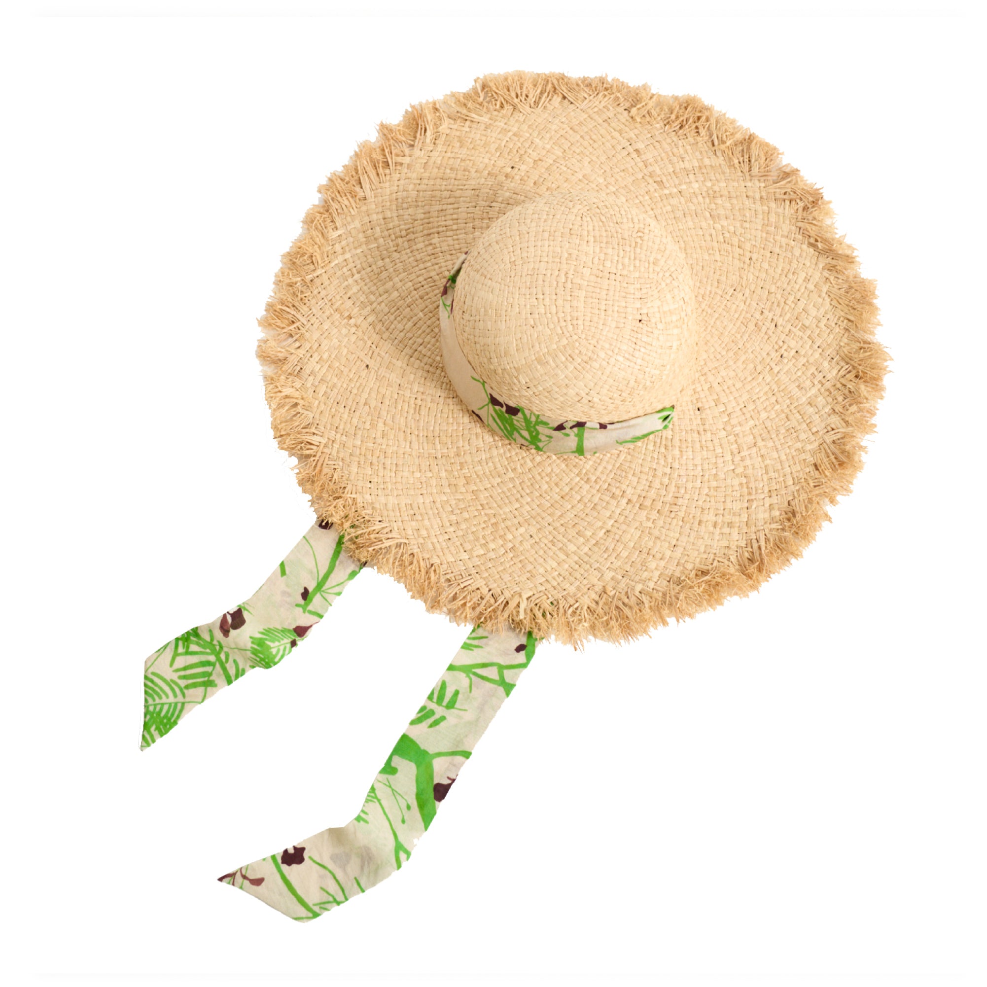 "Coco Dream" Straw Hat with Ribbon Tie