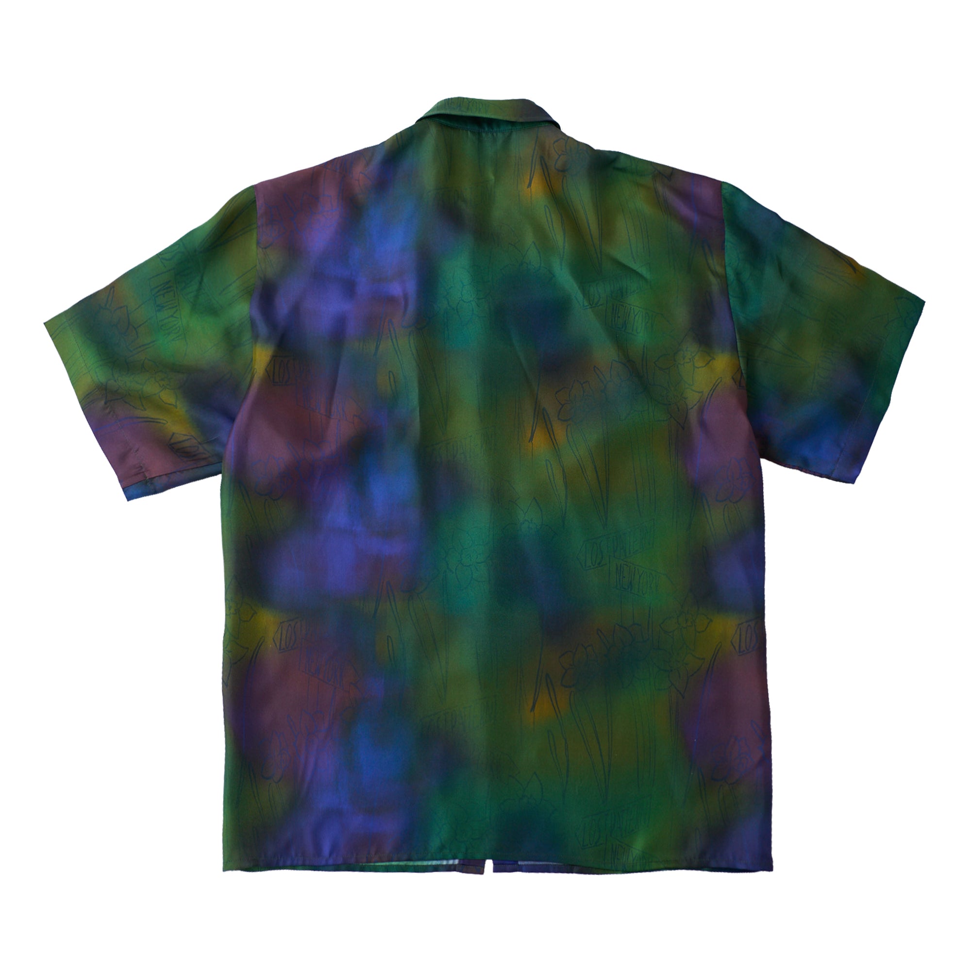 "Brooklyn" Oversized Silk Hawaii Shirt - Green - Green / XS / Silk - LOST PATTERN Shirt