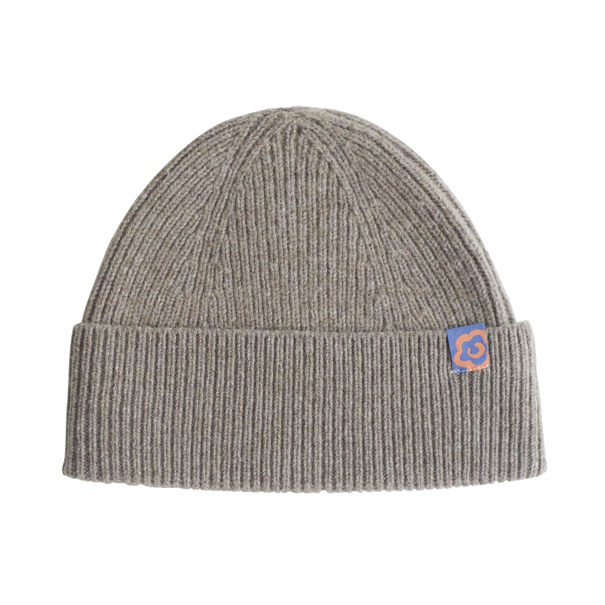 "Extra Fine Marino" Wool Knit Beanie Hat - Steel Grey - Steel Grey - LOST PATTERN Cashmere