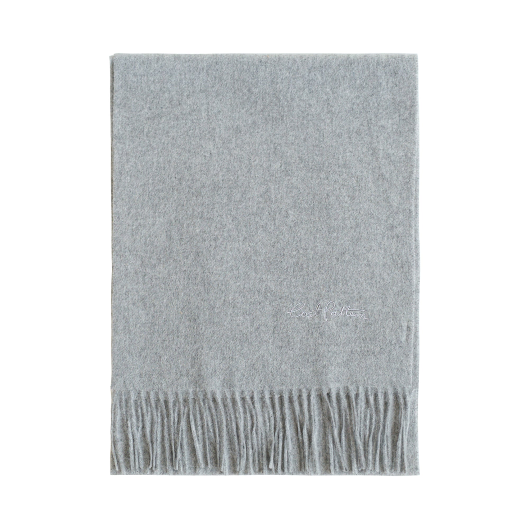 "Lost in Warmth" Classic Cashmere Scarf - Grey - Grey - LOST PATTERN Cashmere