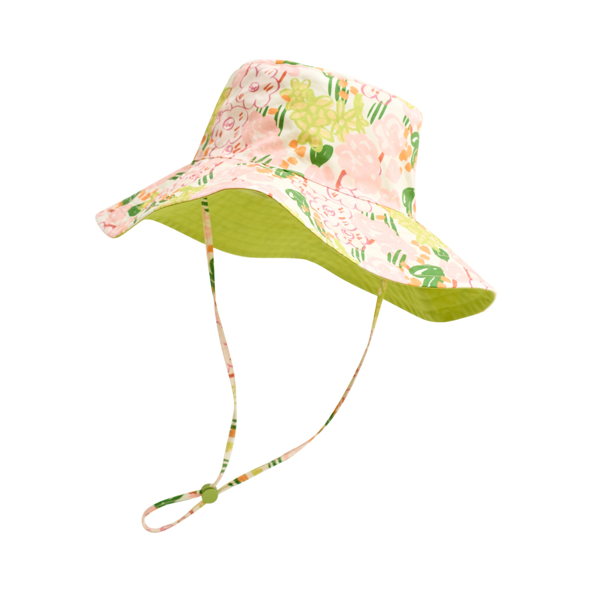 "Le Jardin" Reversible Sun Hat - Green