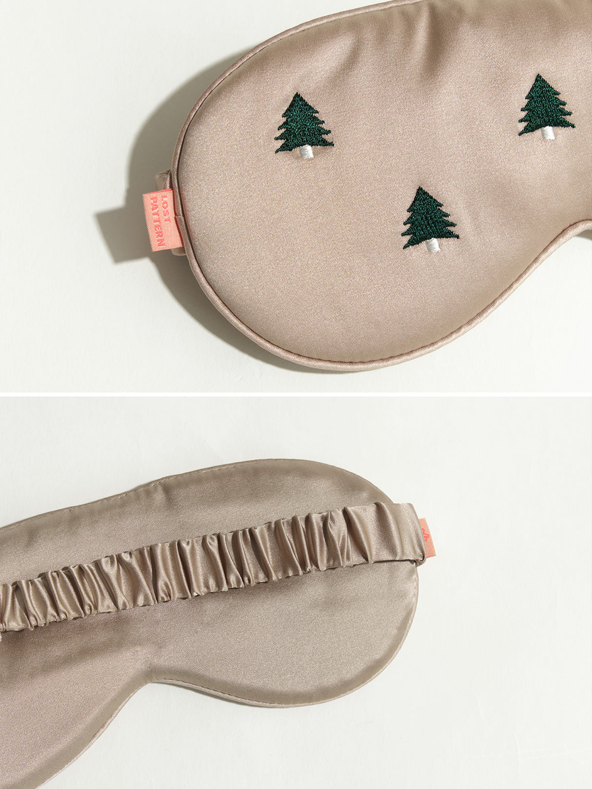 "Evergreen" Silk Sleep Eye Mask - LOST PATTERN Eye Masks