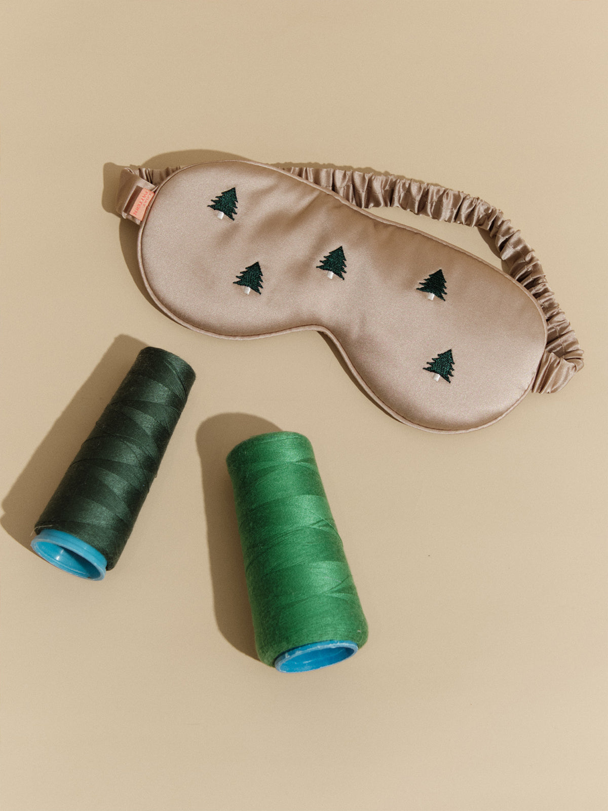 "Evergreen" Silk Sleep Eye Mask - LOST PATTERN Eye Masks