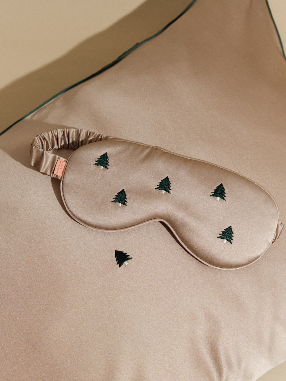 "Evergreen" Silk Sleep Eye Mask - LOST PATTERN Eye Masks