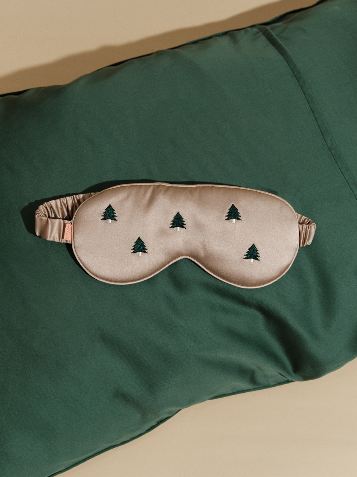 "Evergreen" Silk Sleep Eye Mask - LOST PATTERN Eye Masks