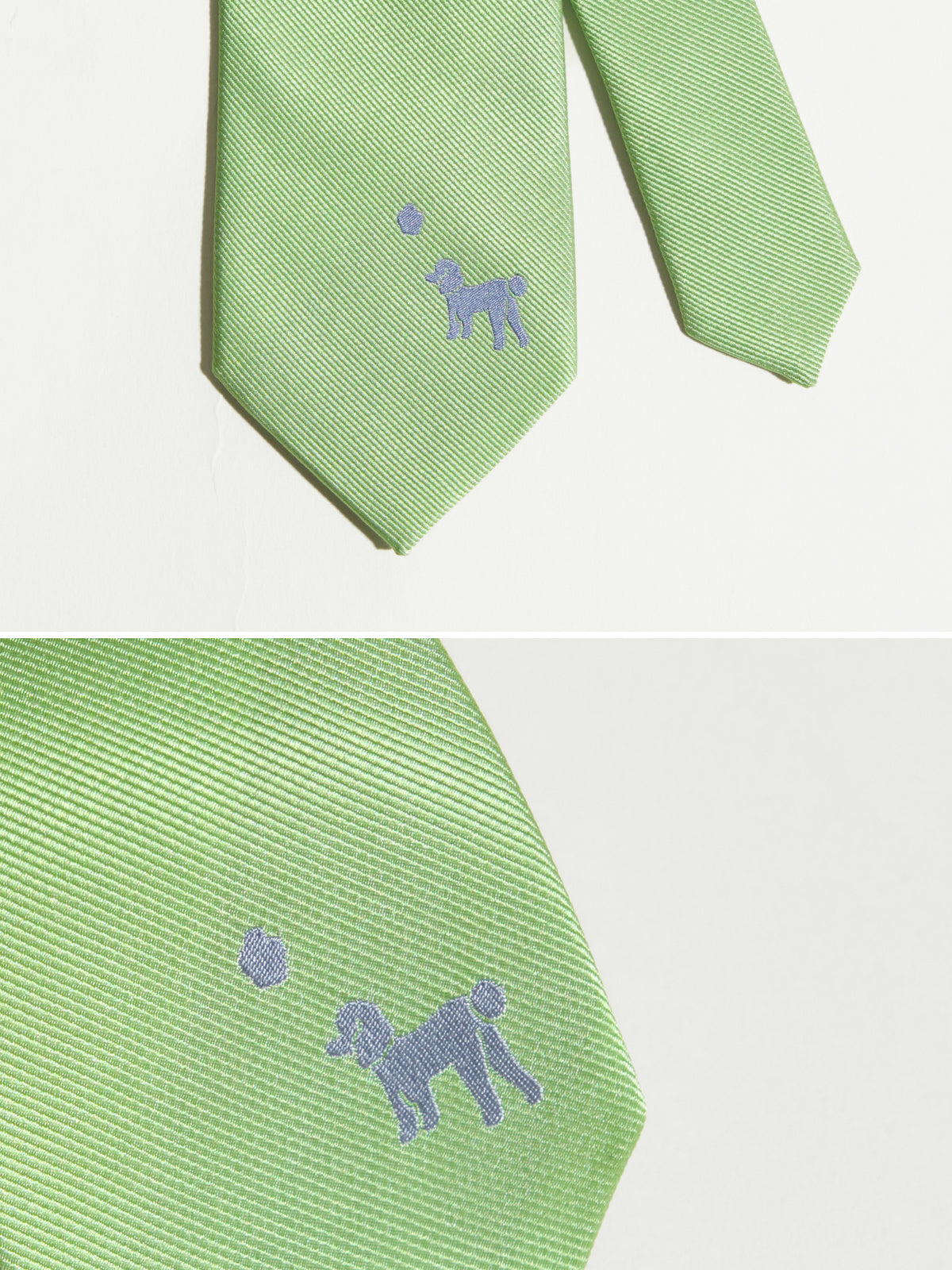 "Pan Pan" Silk Tie - Green - LOST PATTERN Tie