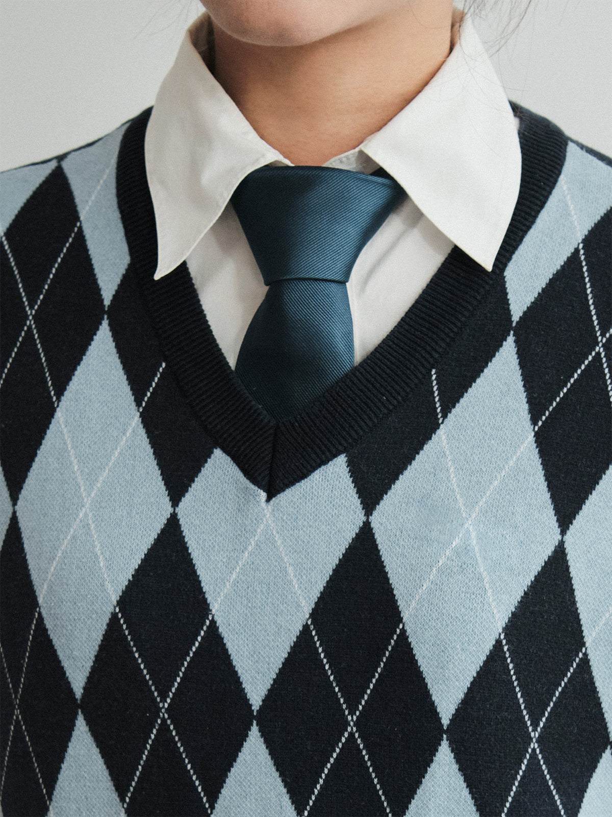 "Blush Pine" Silk Tie - Navy Blue - LOST PATTERN Tie