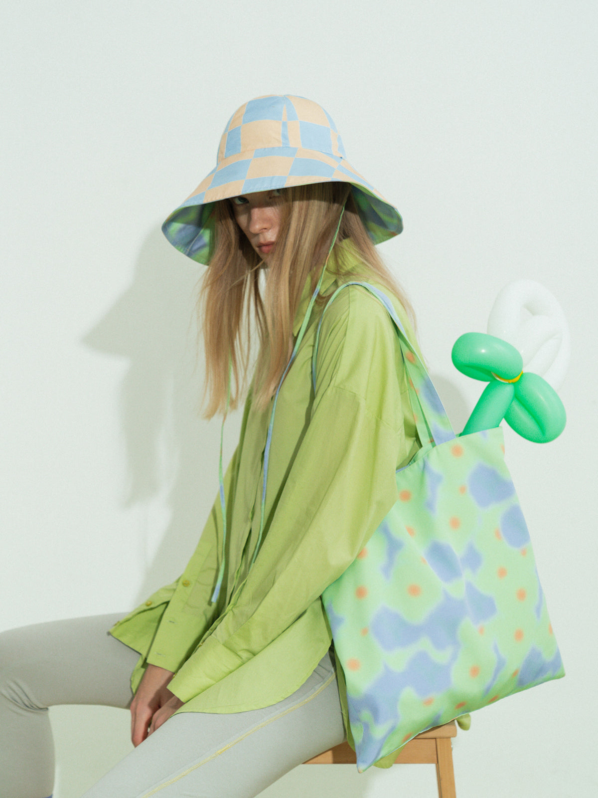 "Day Dream" Reversible Sun Hat - Blue - LOST PATTERN Hats