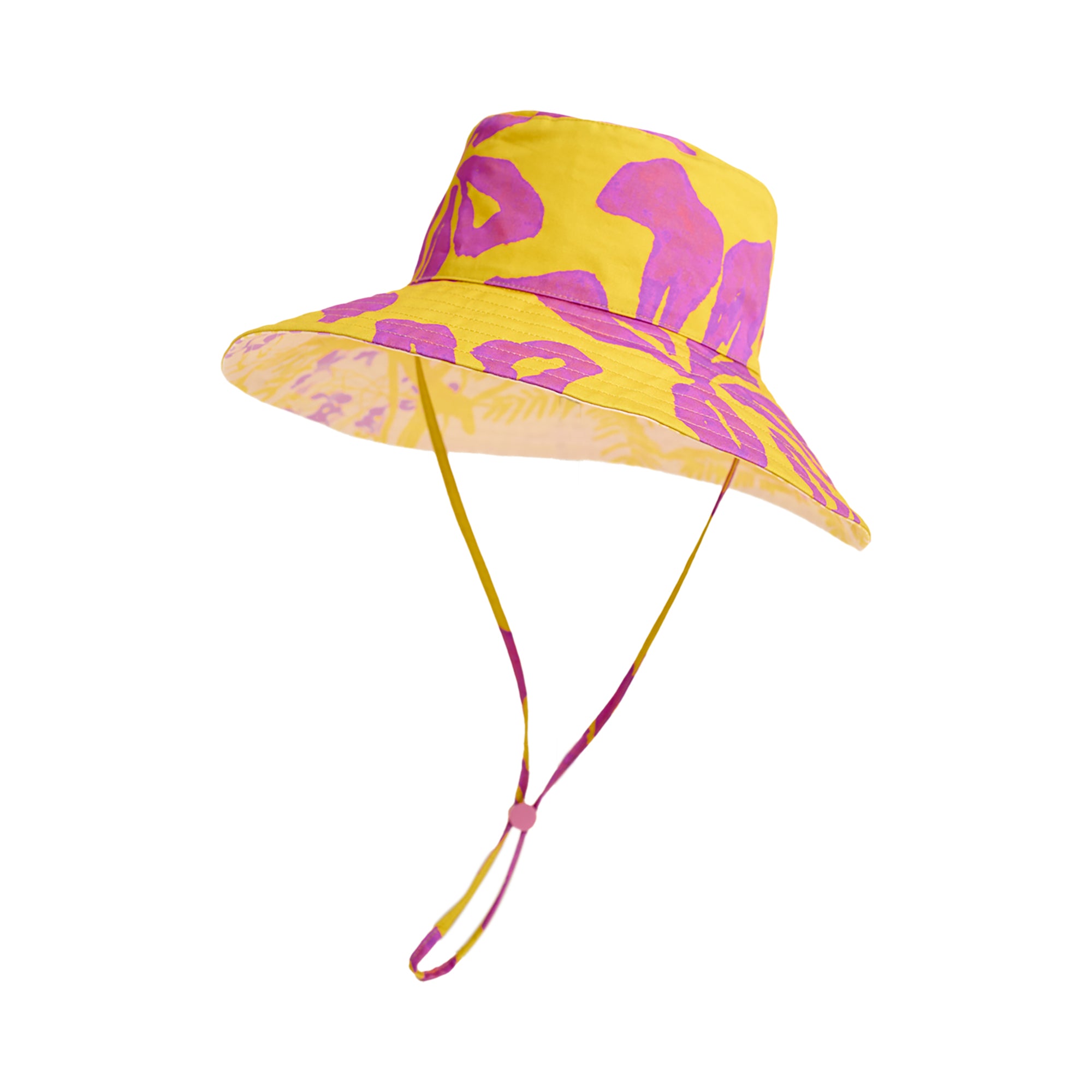 “Tropical Bliss” Reversible Sun Hat - Golden Hour