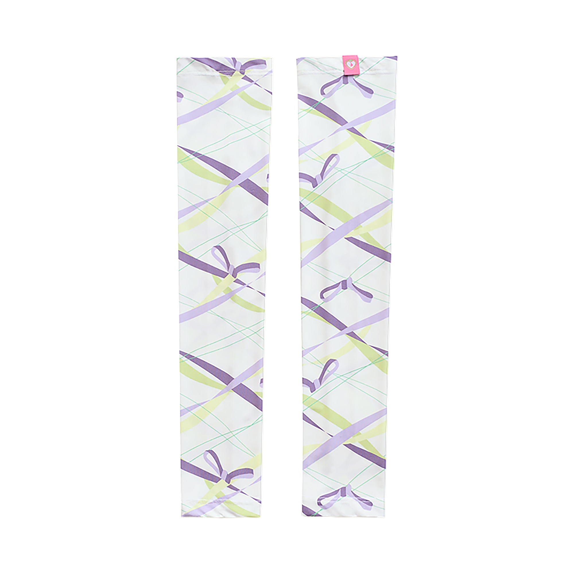 "Frida's Love" Sun Protection Arm Sleeves - White - White - LOST PATTERN Sun Sleeves