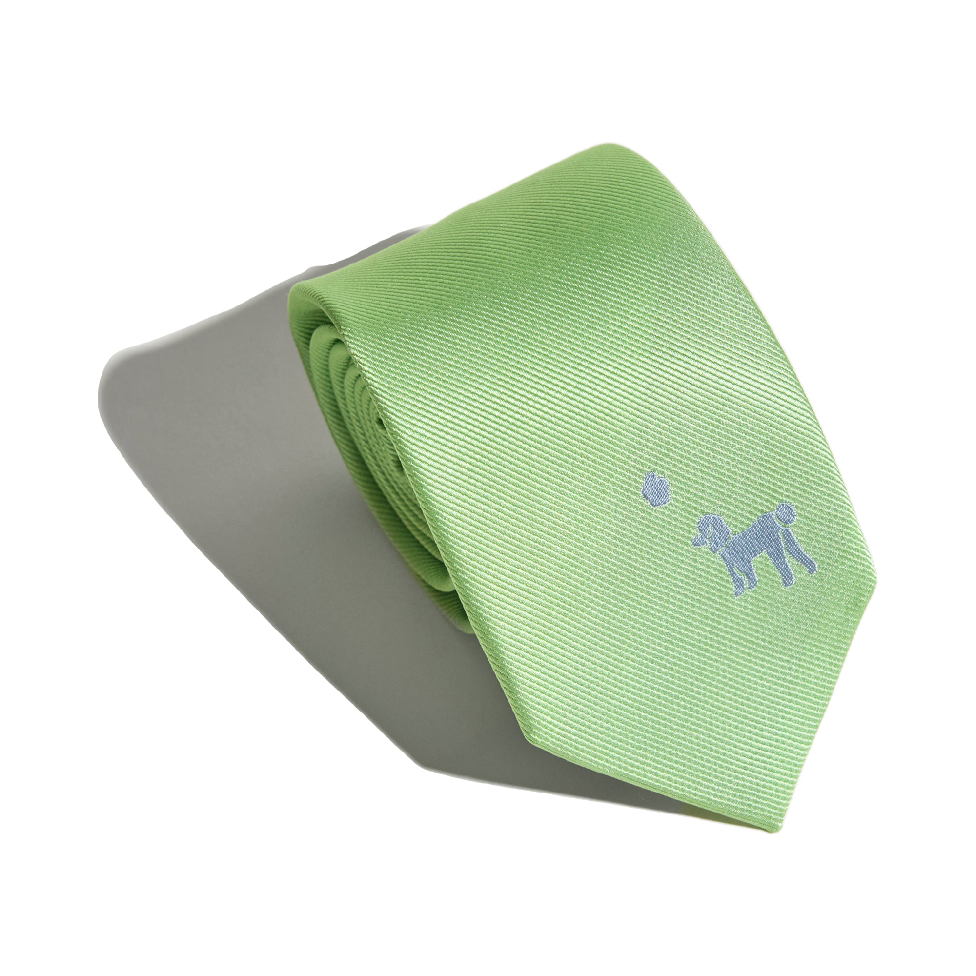 "Pan Pan" Silk Tie - Green - Green - LOST PATTERN Tie