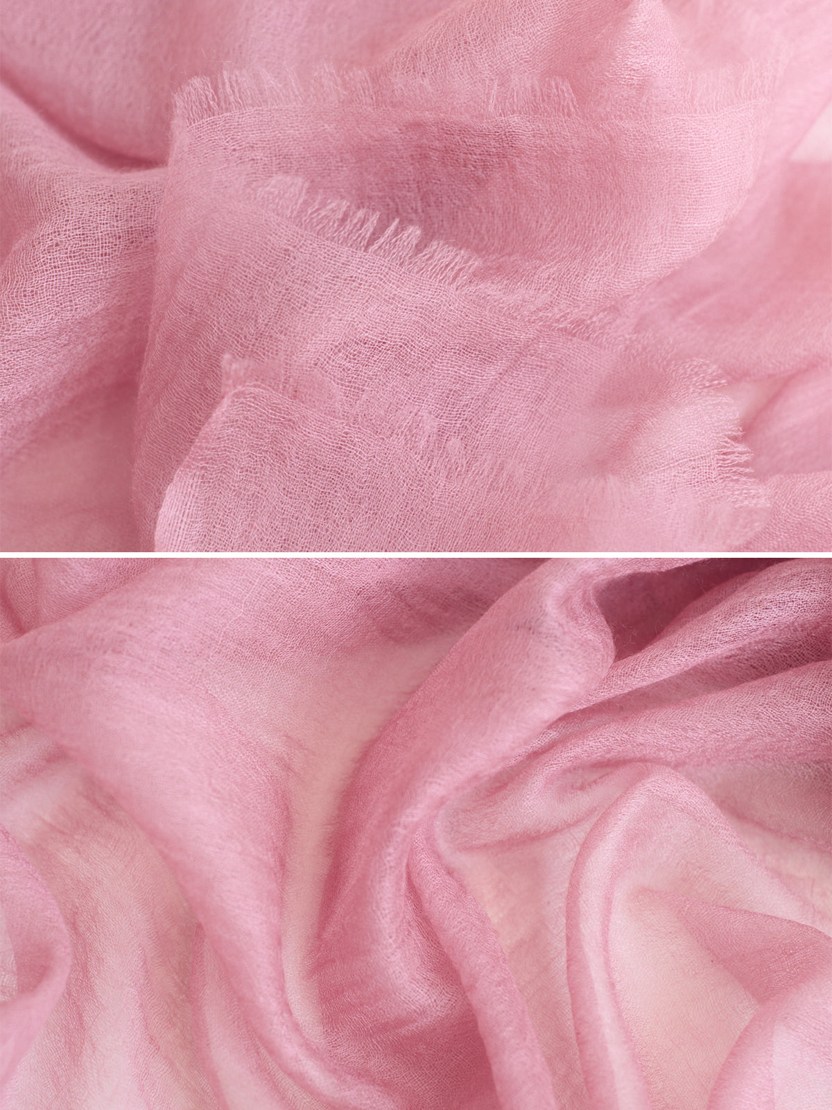 "Featherlight" Oversized Cashmere Scarf - Blush Pink