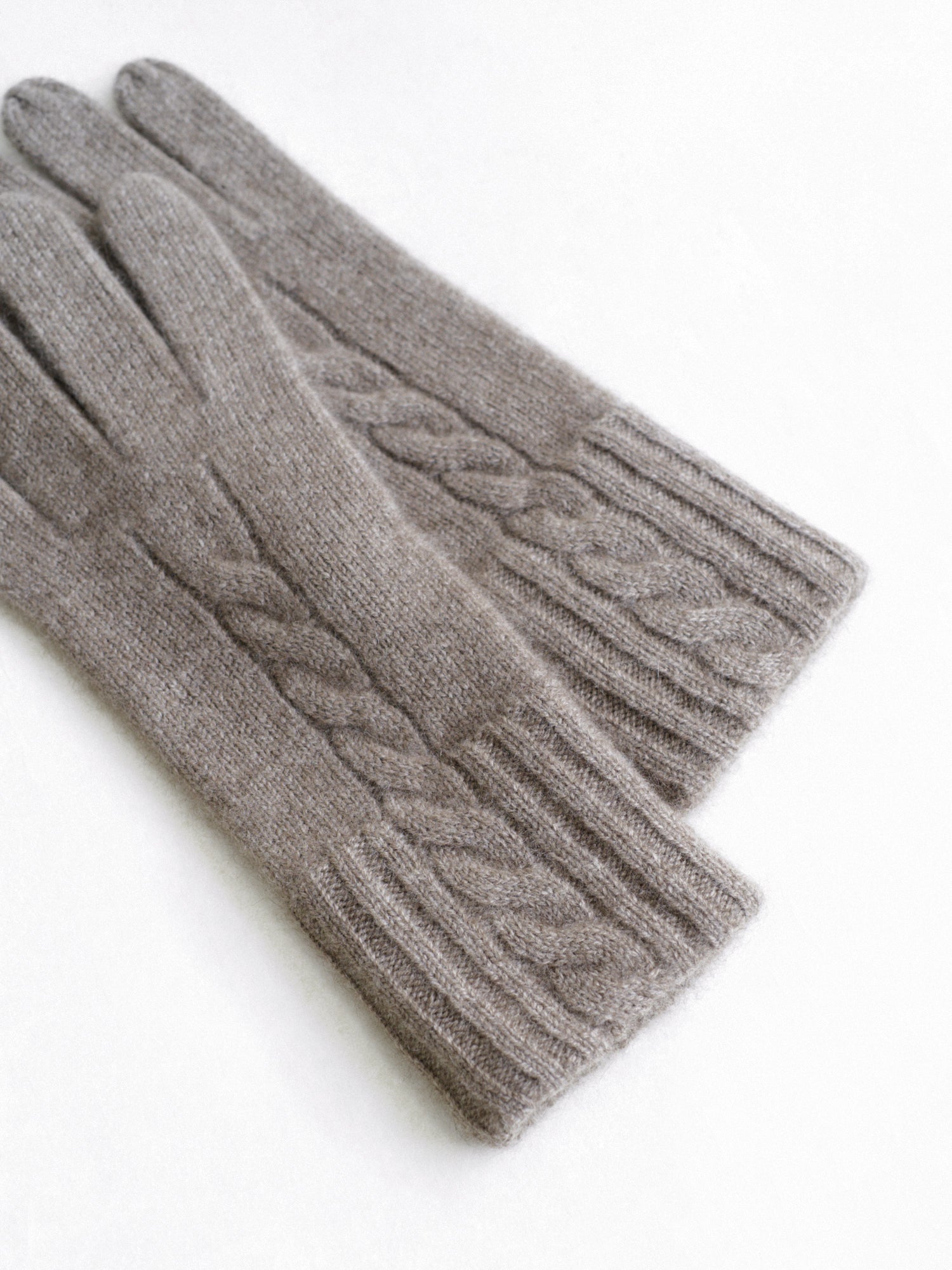 "Warmth Whisper" Cashmere Gloves - Oatmeal