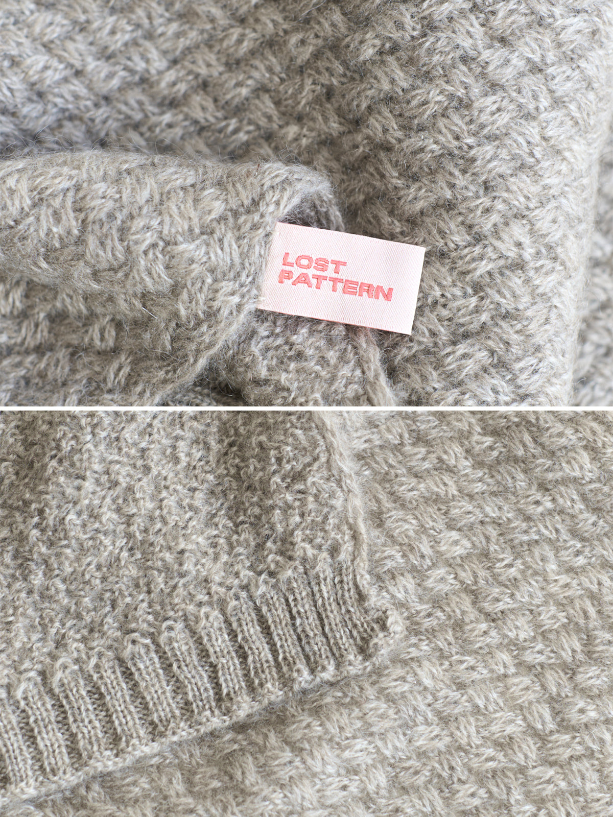 "Warmth Whisper" Waffle Knit Cashmere Scarf - Steel Grey