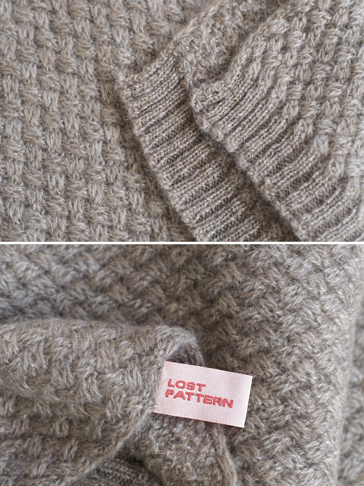 "Warmth Whisper" Waffle Knit Cashmere Scarf - Steel Grey