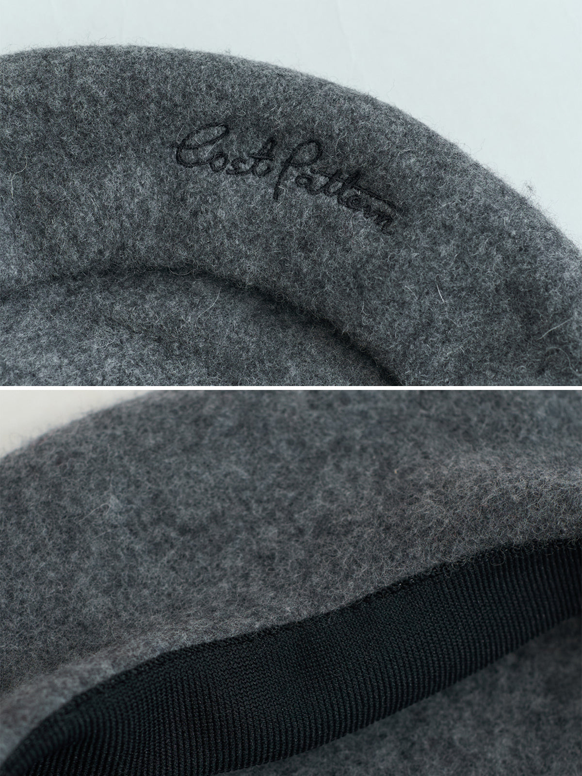 "Bon Chic" Wool Beret - Grey