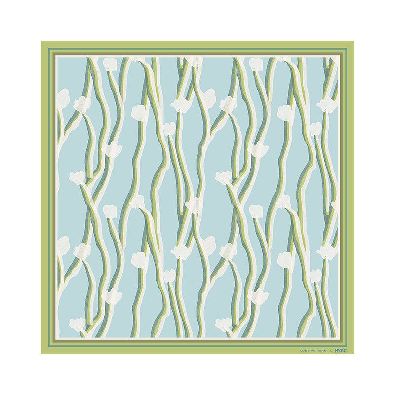 Lost Pattern x NYBG “Desert Lily” Silk Square Scarf