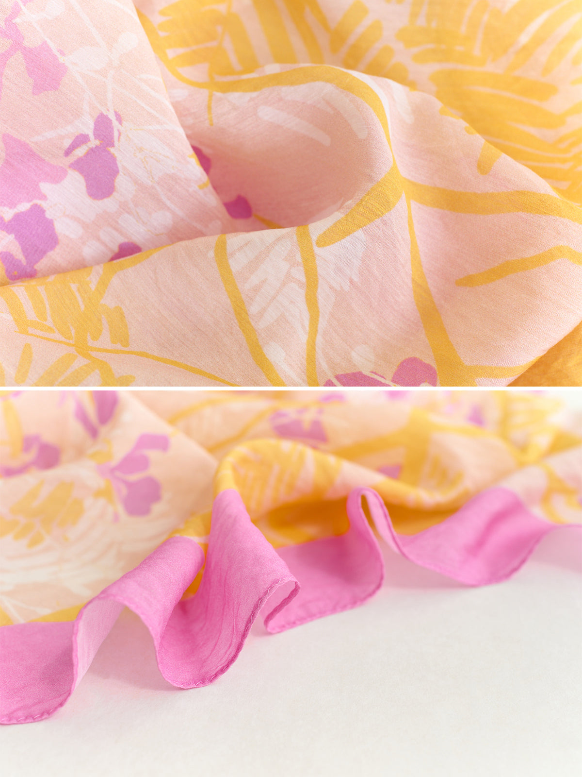 "Coco Dream" Beach Sarong Wrap  - Pink & Yellow