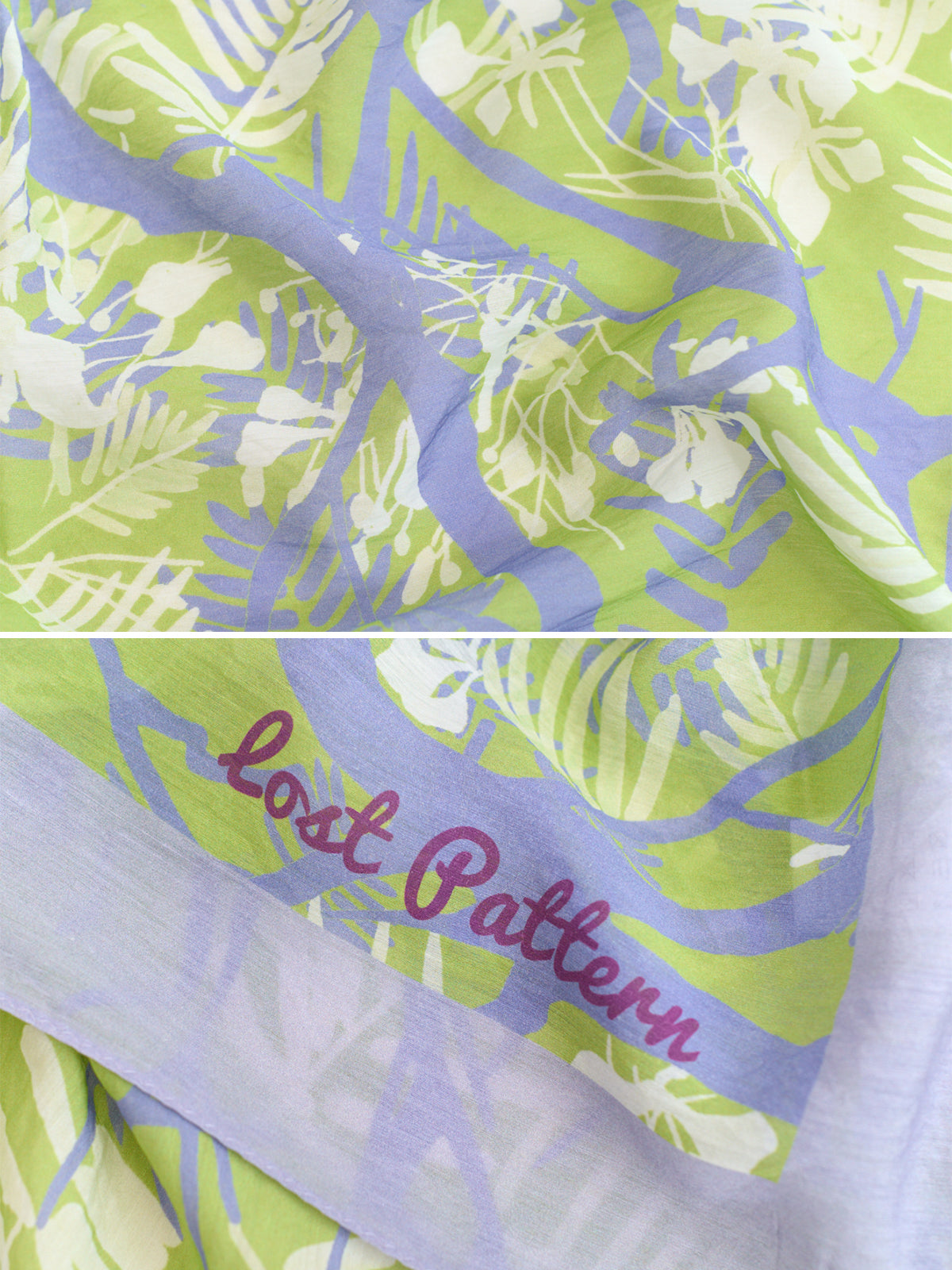 "Coco Dream" Beach Sarong Wrap  - Purple & Green