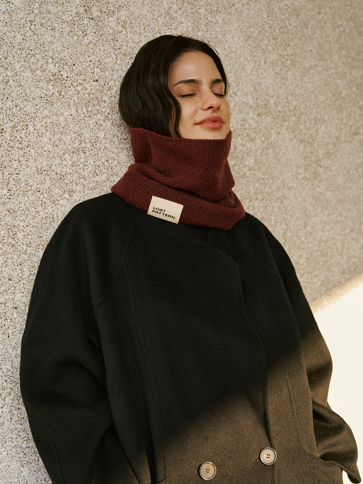 "L'Embrace" Snood Neck Warmer - Brick Red