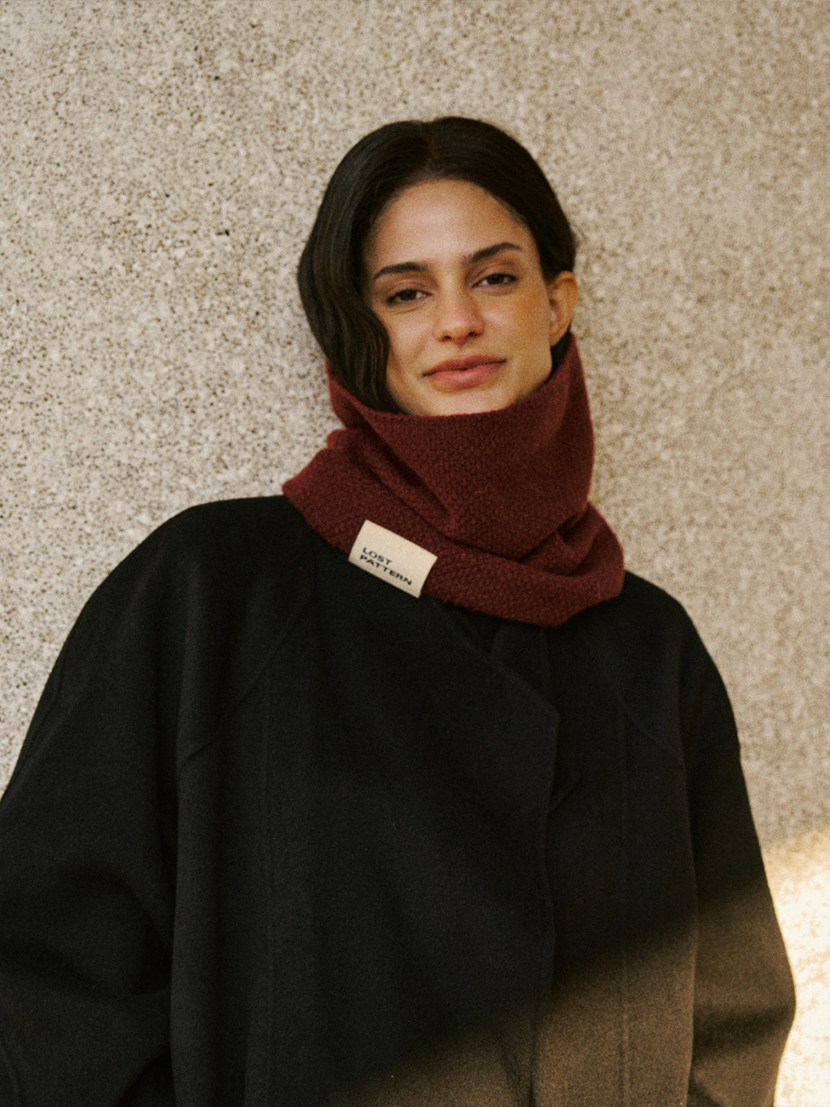 "L'Embrace" Snood Neck Warmer - Brick Red