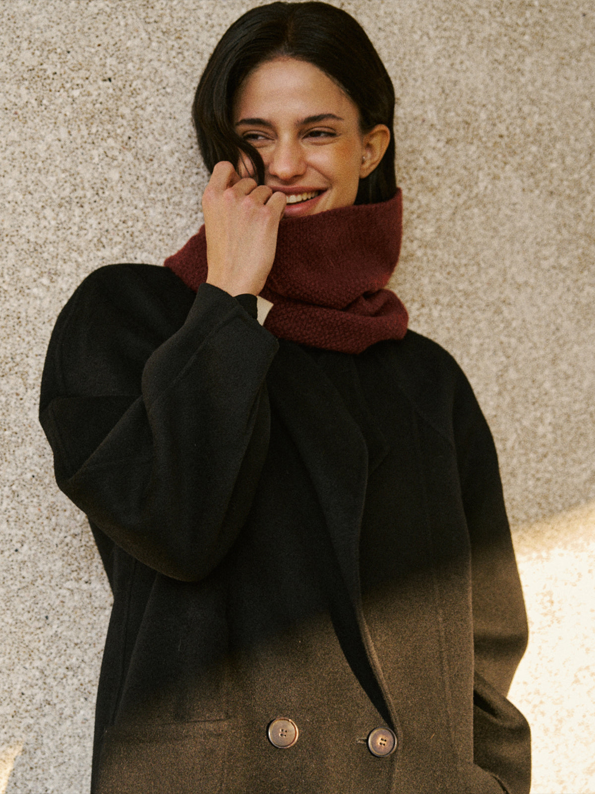 "L'Embrace" Snood Neck Warmer - Brick Red